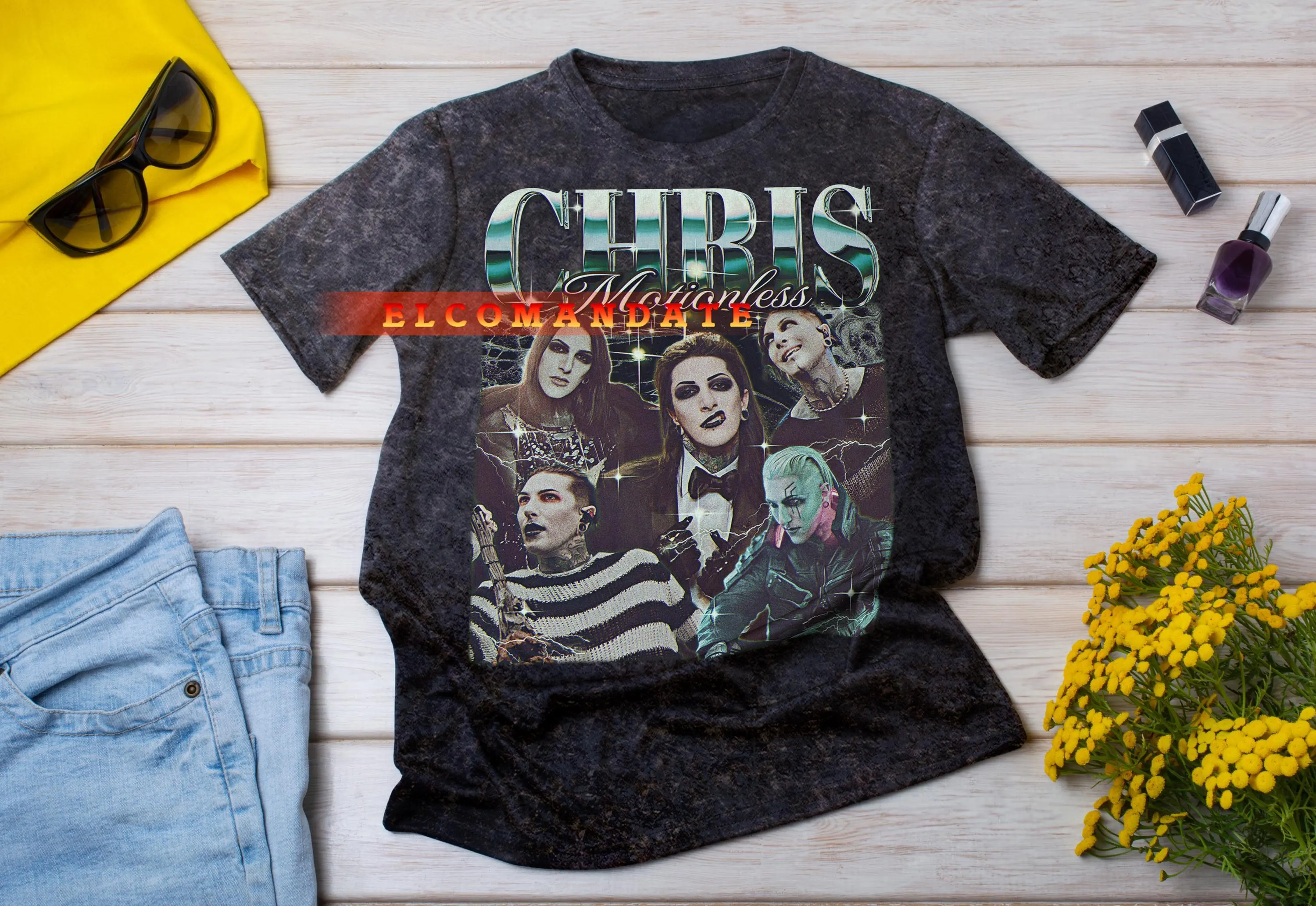 CHRIS MOTIONLESS Shirt, Chris Motionless Vintage Shirt, Chris Motionless Retro 90s Tshirt, Chris Motionless Bootleg Tee - image 5