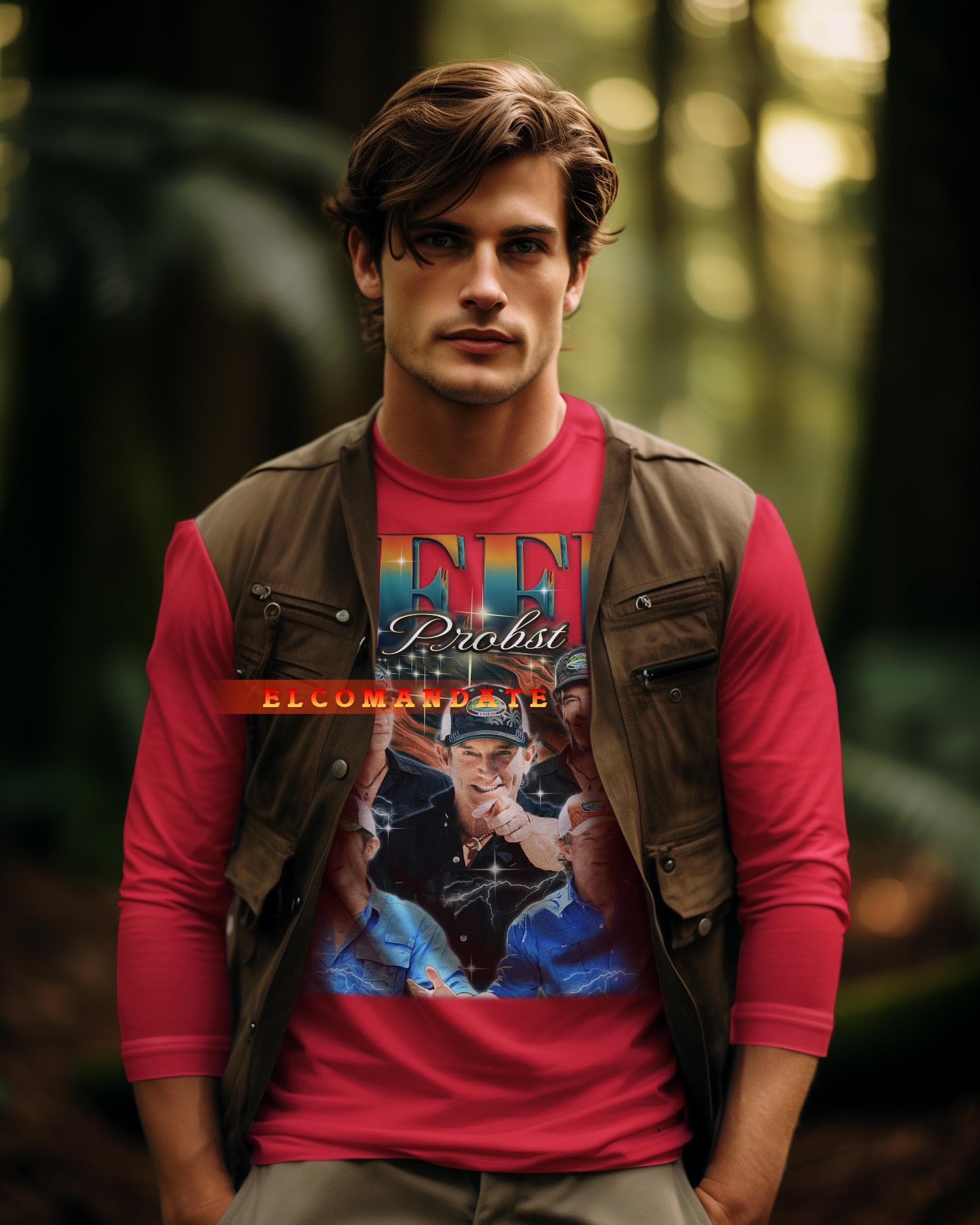 JEFF PROBST Shirt, Jeff Probst Vintage Shirt, Jeff Probst Retro 90s Tshirt, Jeff Probst Bootleg Tee, Jeff Probst Sweater, Survivor Shirt - image 4