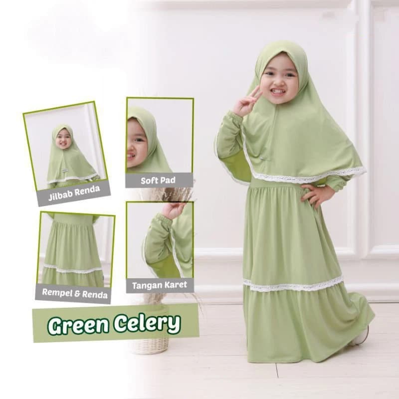 Premium matt Jersey Gamis Set Hijab, Muslim T Shirt, Funny Baby girl shirt, Baby shirt, Baby Gift, Baby New Born Gift, Moslem Clothing FD85 - image 4