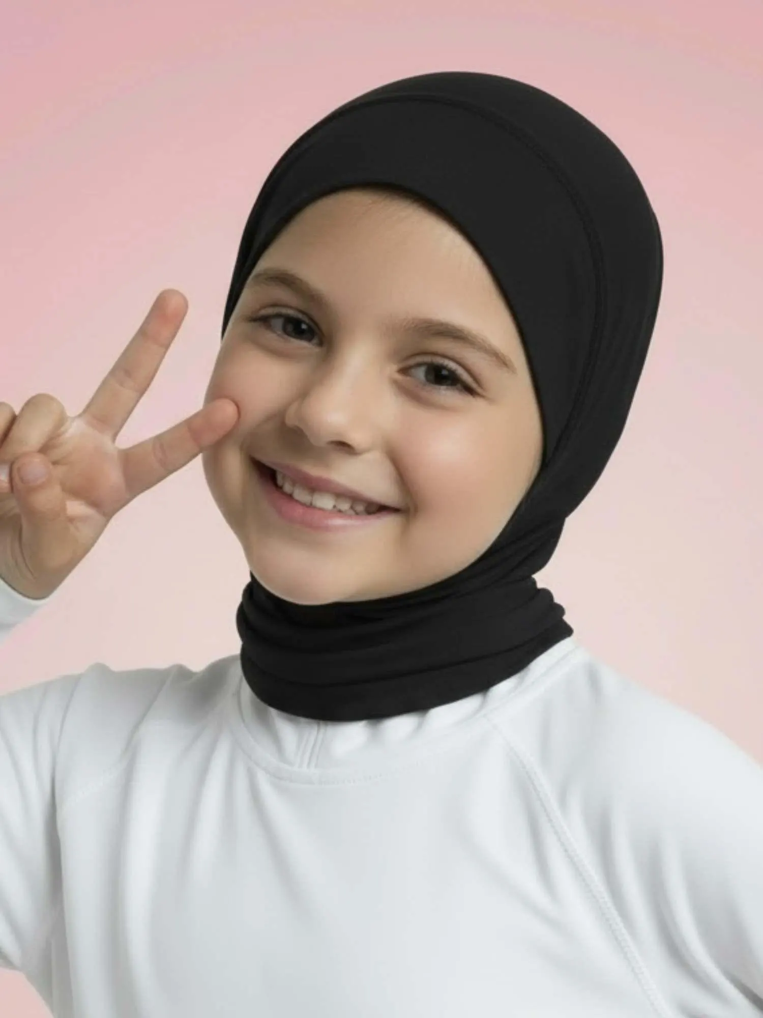 Unleash Confidence with Classic Black FitWrap Hijab - Athletic Headscarf Instant sport Hijab - image 2