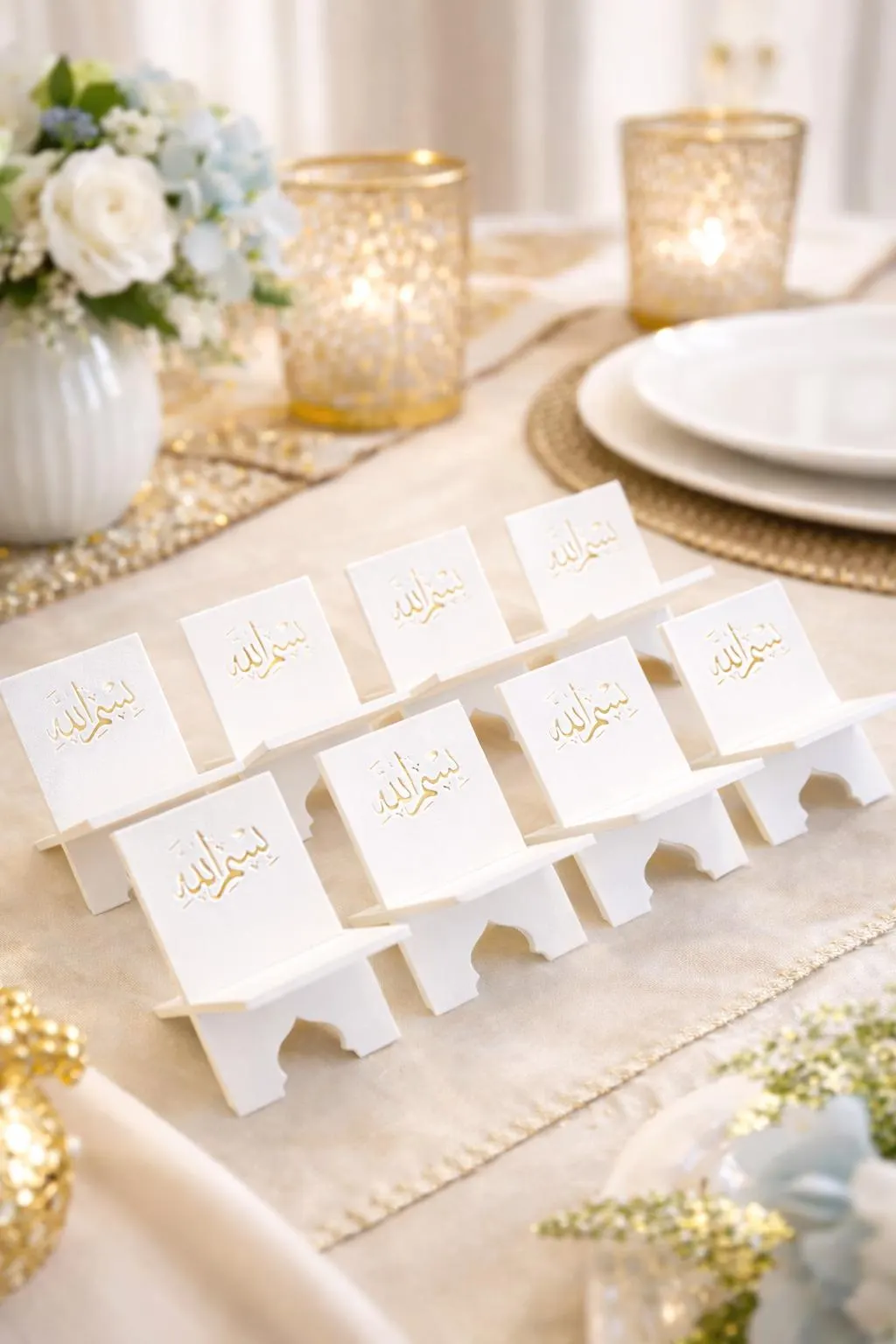 Ramadan Date Stand – 1 per Guest | Bismillah Top Islamic Iftar Table Decor - image 2