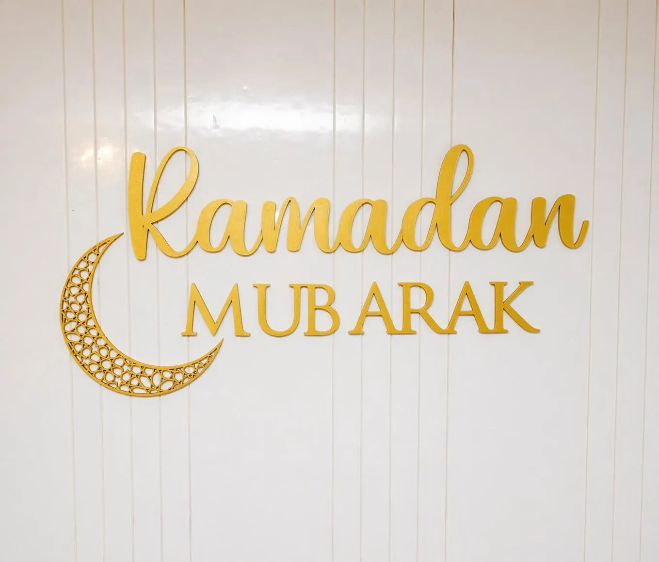 Eid Mubarak Wall Decor | 3D Islamic Wall Sign | Eid Decoration | Muslim Home Decor | Ramadan Sign Option - image 3