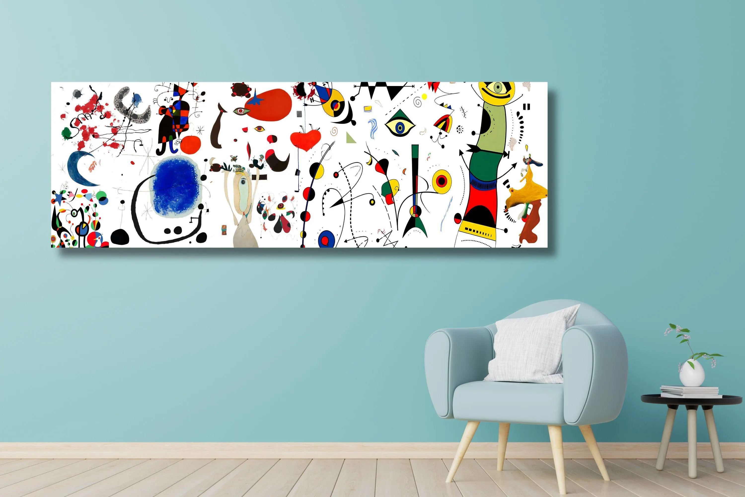 Joan Miro Extra Large Wall Art Canvas,Joan Miro Painting Print Art,Joan Miró Abstract Canvas Wall Art/96 - image 4