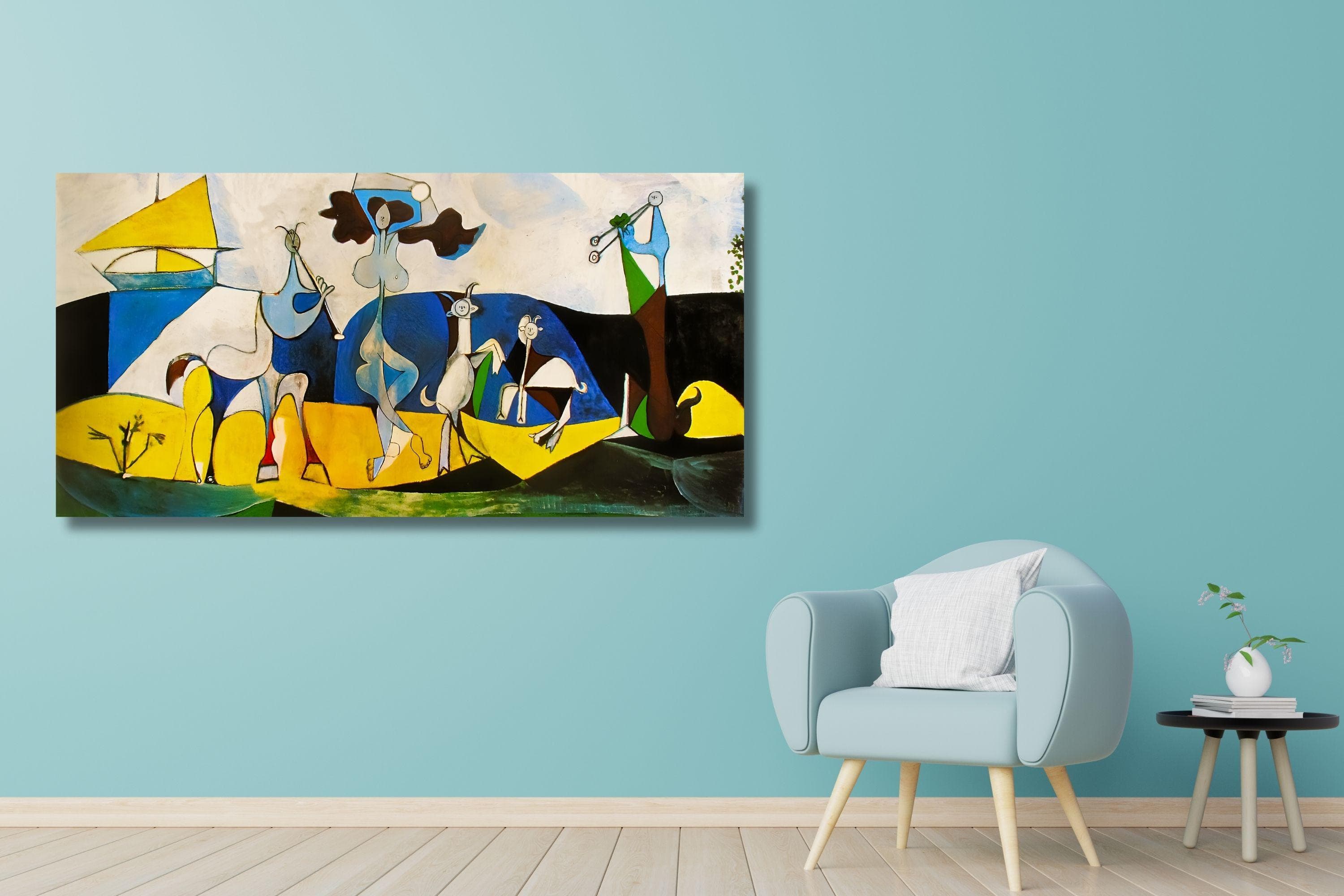 Picasso "Joy Of Life" Canvas Print: Vintage Modern Wall Art - image 3