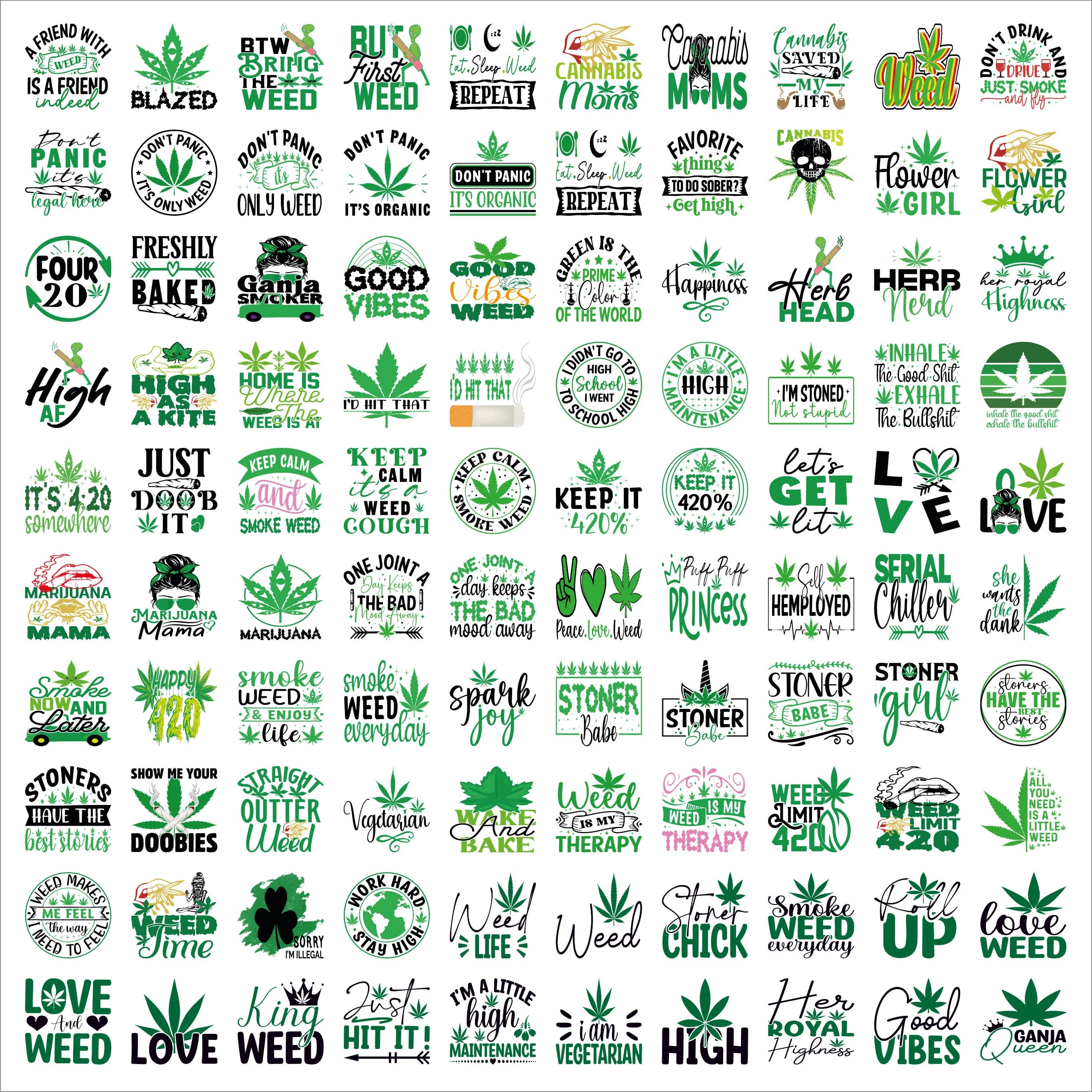 Weed SVG Bundle, Instant download, Weed graphics, SVG Files for cricut, Weed PNG, Cut files, Weed quotes, Cannabis Png, 4 20 graphics - image 4