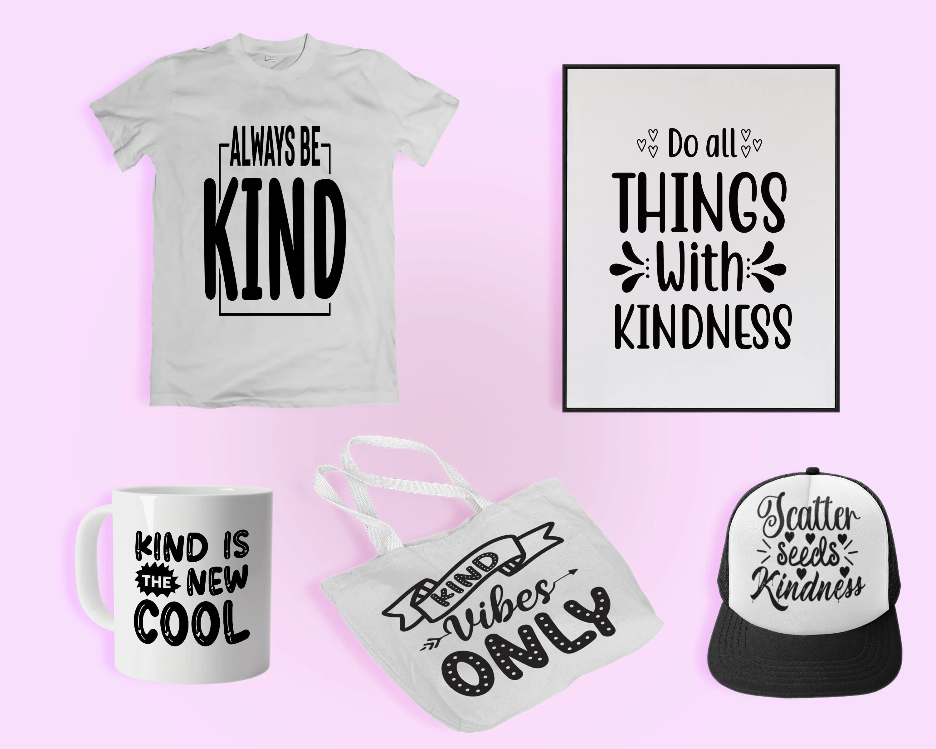 Kindness SVG Bundle, Digital download, SVG files for cricut, Kindness quotes, 100 Kindness graphics, Be Kind Svg, Kindness Inspiration - image 4