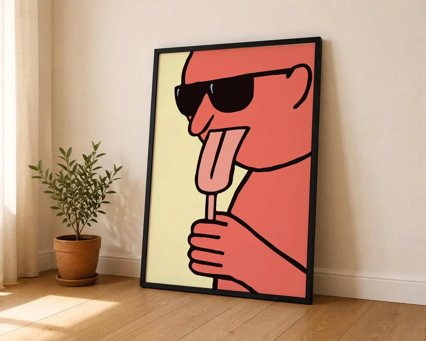 Jean Jullien - Ice Cream Portrait Illustration Print, Humorous Pop Art Character Poster, Contemporary Wall Decor Digital Download - image 4
