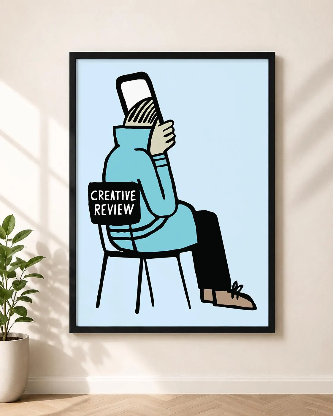 Jean Jullien - Creative Review, Editorial Illustration Art Print, Contemporary Graphic Poster, Modern Office Wall Decor Download