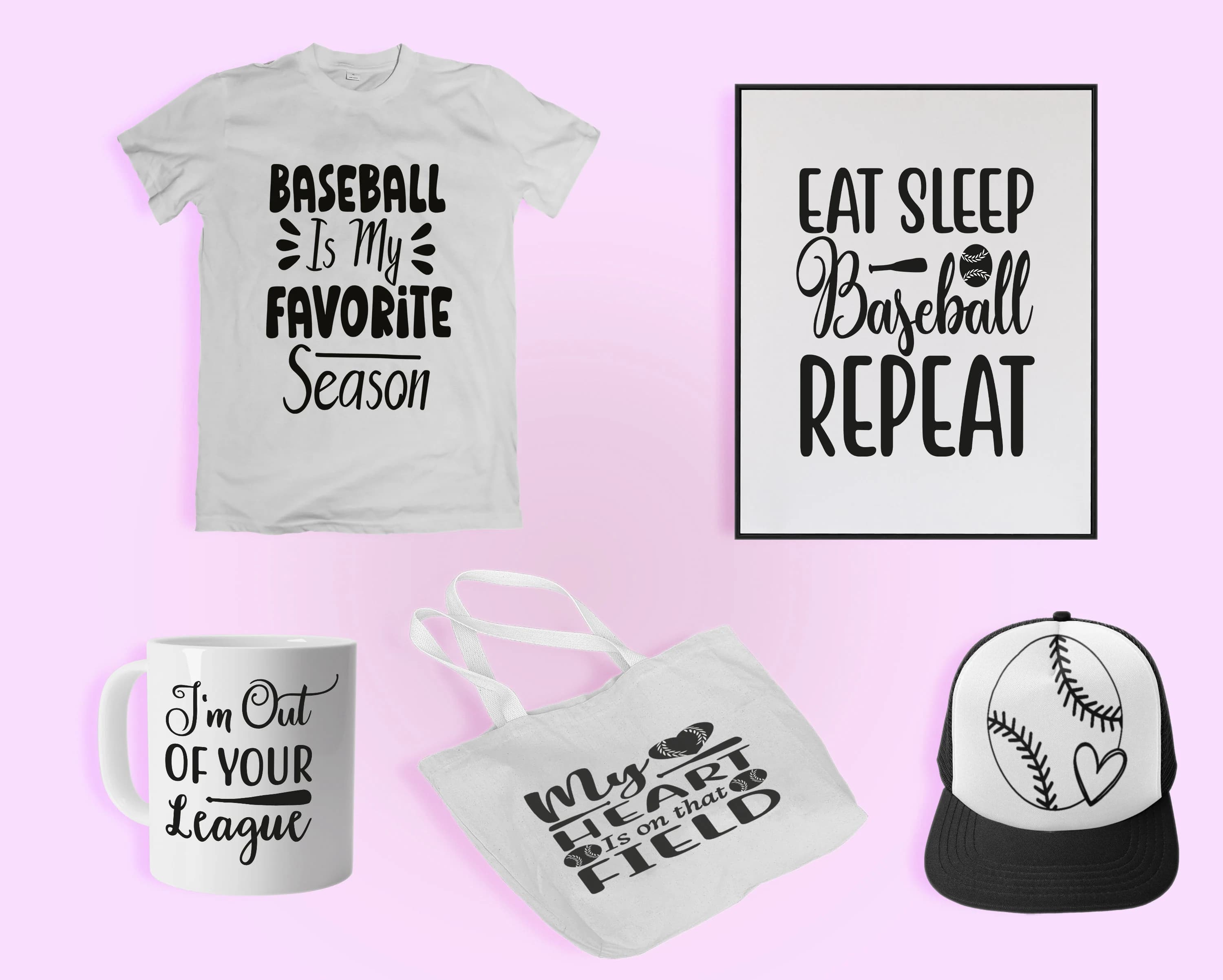 Baseball SVG Bundle, SVG Files for cricut, Digital Download, Baseball quotes, Cricut cutting files, 100 Baseball graphics, Baseball PNG - image 4