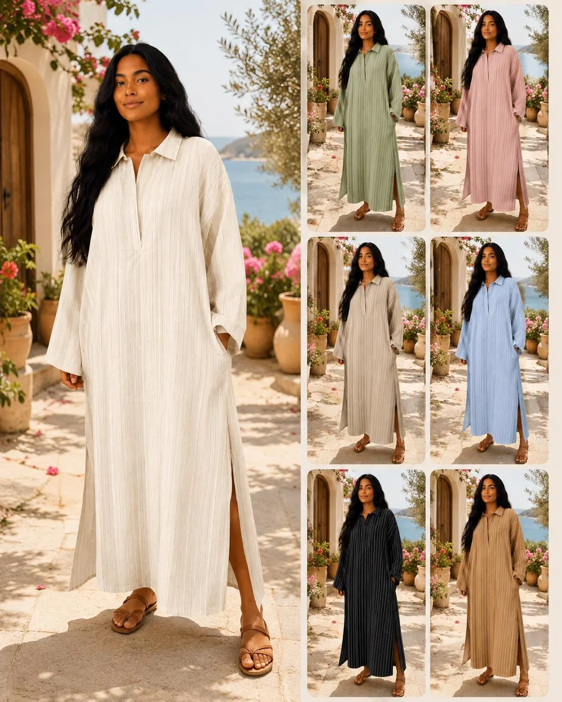 Olivia Shirt Dress Sewing Pattern PDF | Loose Tunic Dress Pattern | A0 A4 Printable Pattern | Instant Download | Sizes TXS–L - image 3