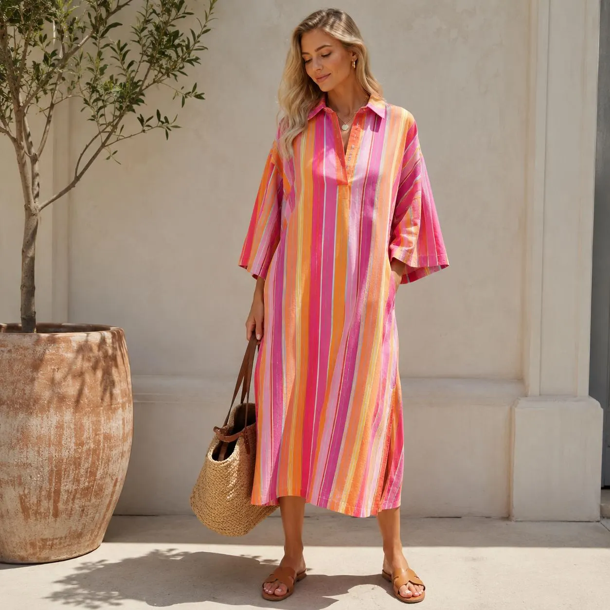 Olivia Shirt Dress Sewing Pattern PDF | Loose Tunic Dress Pattern | A0 A4 Printable Pattern | Instant Download | Sizes TXS–L - image 4