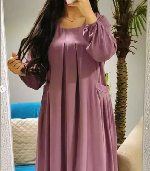 Patron de couture Abaya avec poche Pdf A4-A0| Robe Aline|Modèles de vêtements nationaux arabes/Niqab /tailles xs--xl/mode musulmane, hijab - image 2