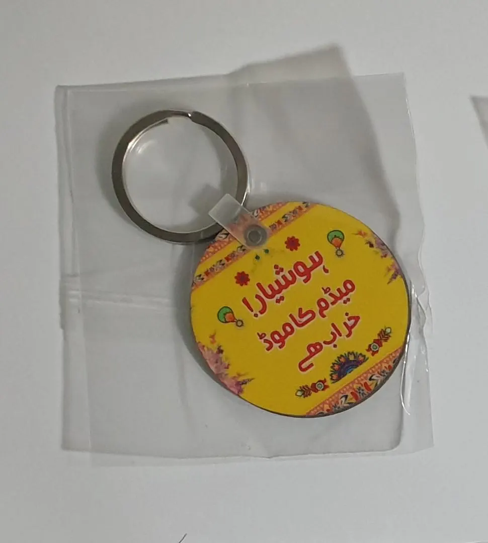 Truck Art Keychain | Hand-Painted Ethnic Keyring | Pakistani Folk Art Accessory | Colorful Handmade Gift | Unique Key Holder | Boho Charm - image 2