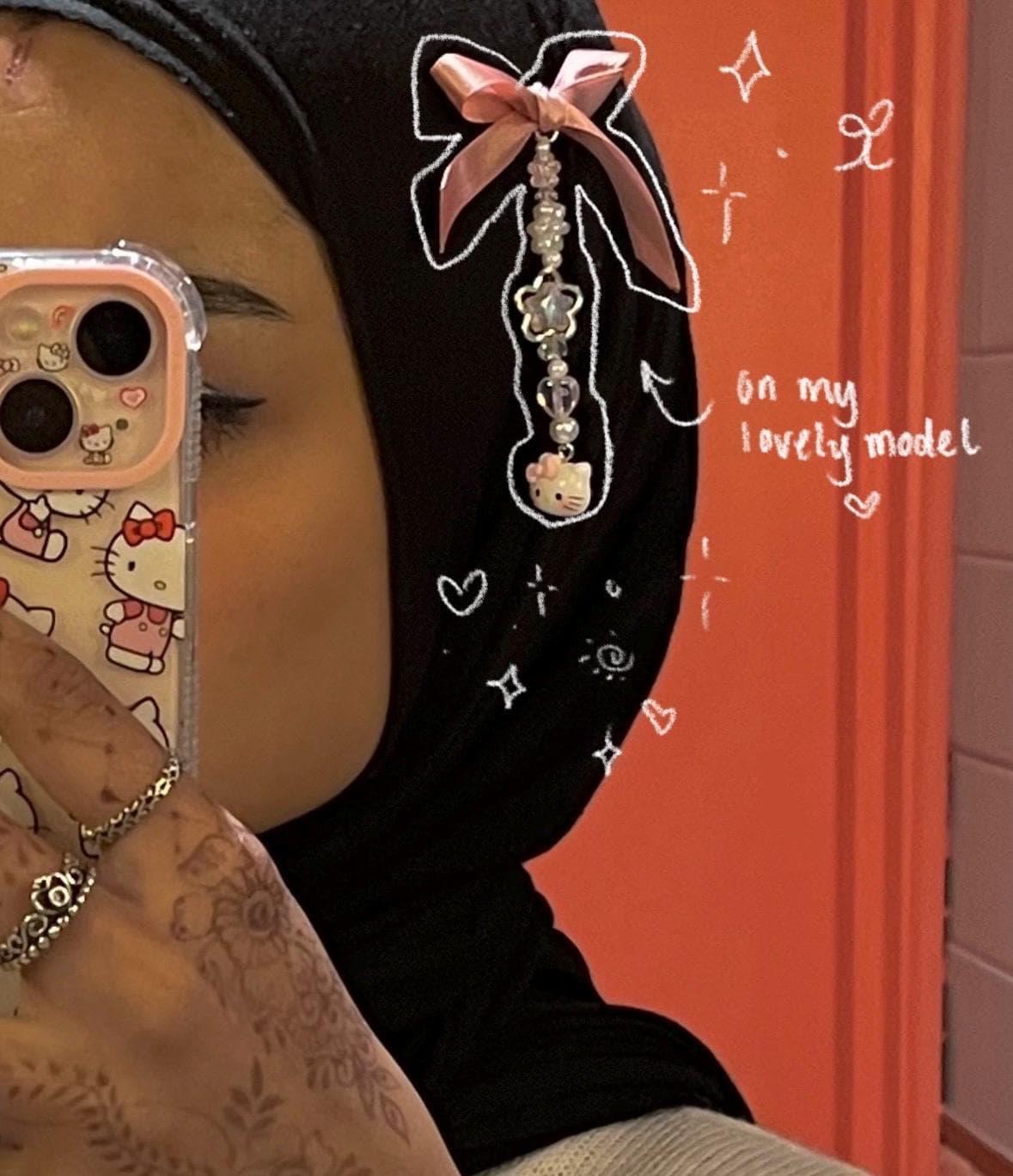 Hello Kitty Hijab Pin - Bow Accessory - image 3