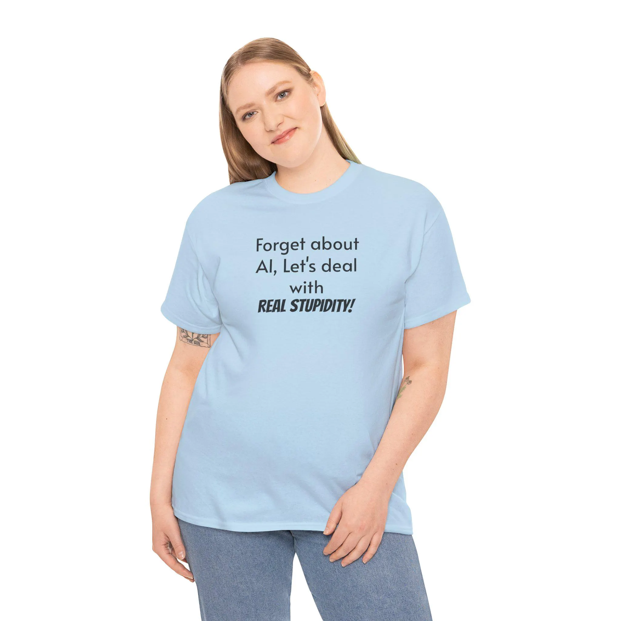 Humorous Unisex Heavy Cotton Tee: Casual Comfort, Sarcastic Gift - image 4