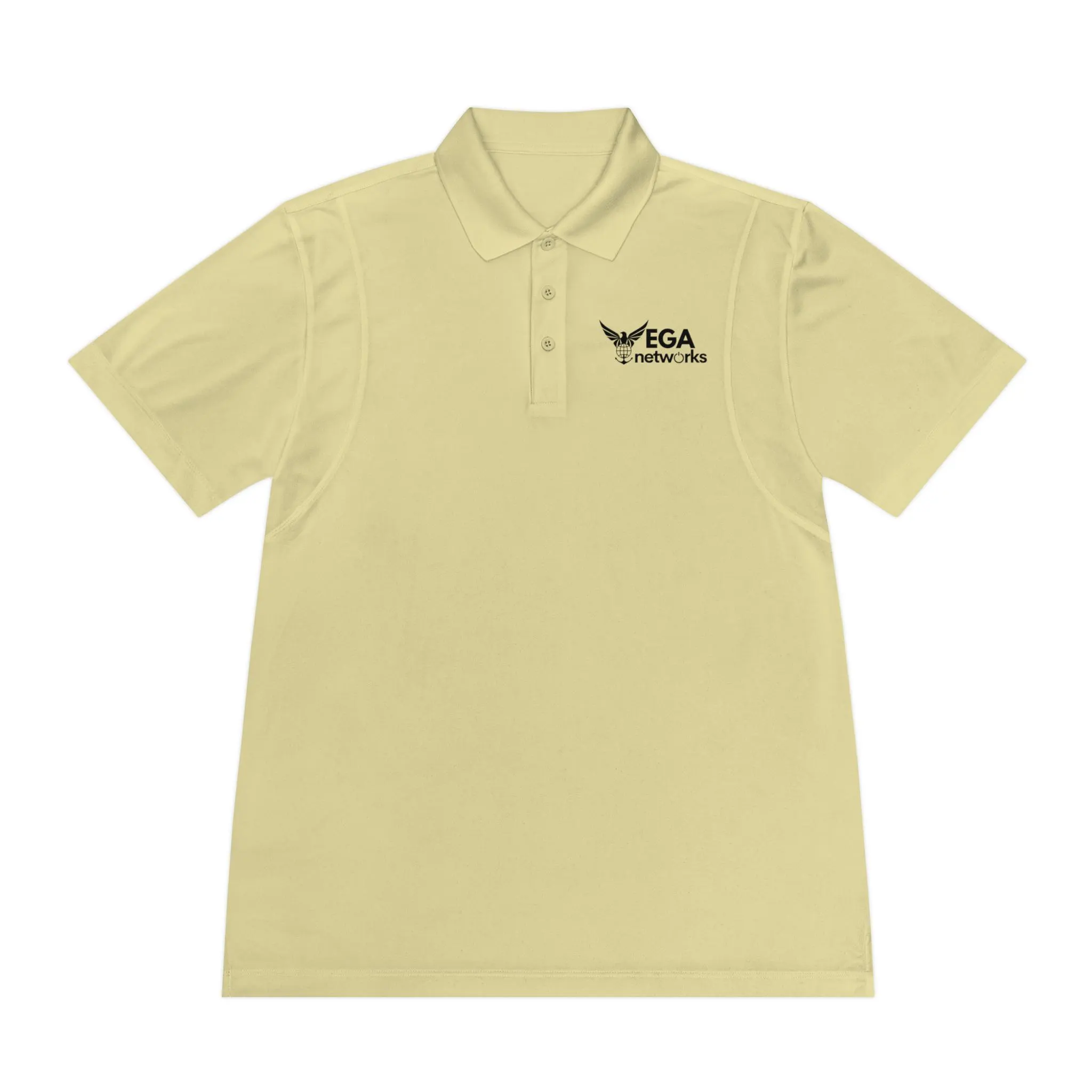 EGA Networks Moisture-Wicking Sport Polo Shirt: 100% Polyester, 3-Button Placket - image 4
