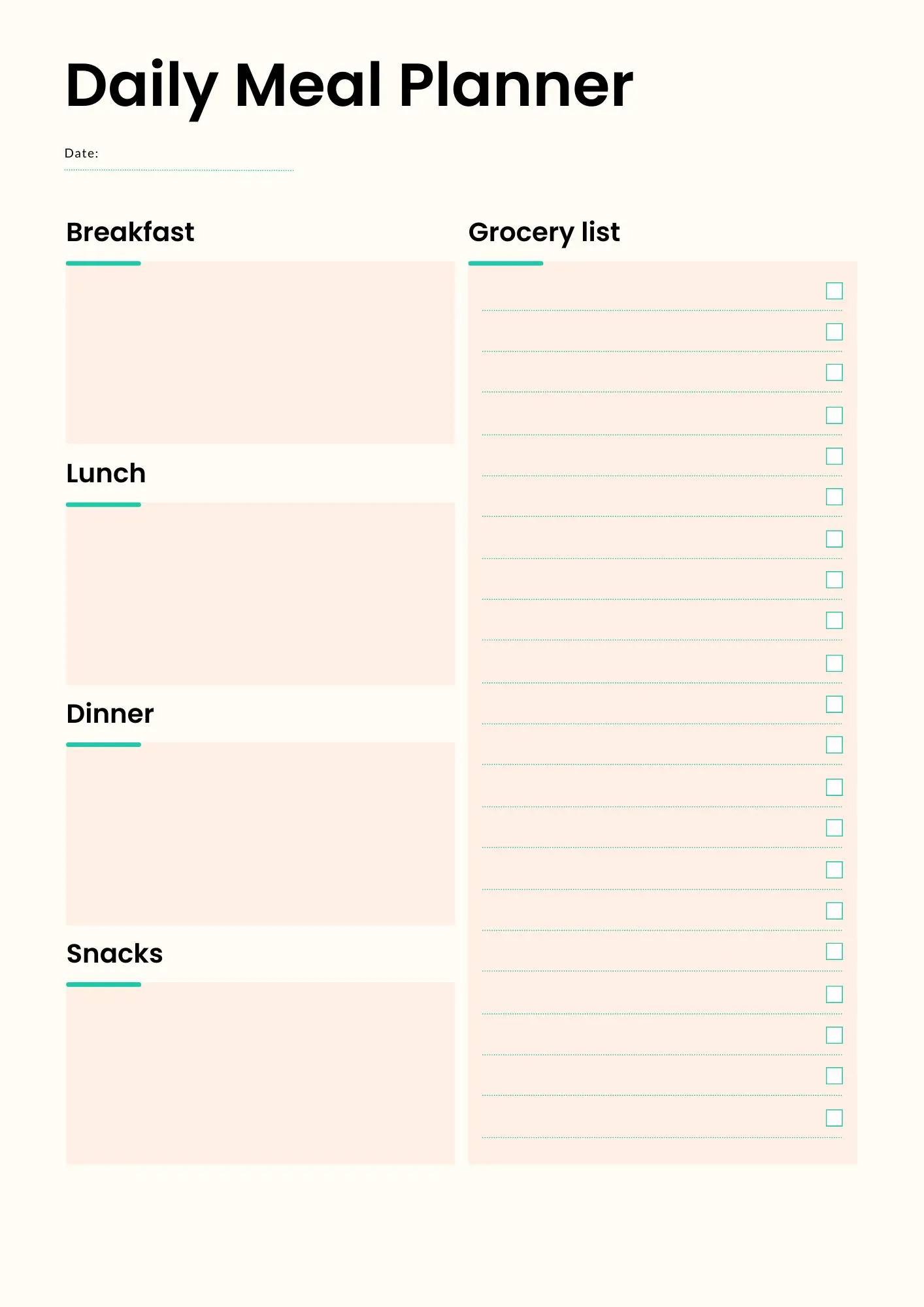 Weekly Meal planner and shopping list printable Meal prep and grocery list digital weekly meal plan notepad Meal plan a4 pdf goodnotes ipad - image 5