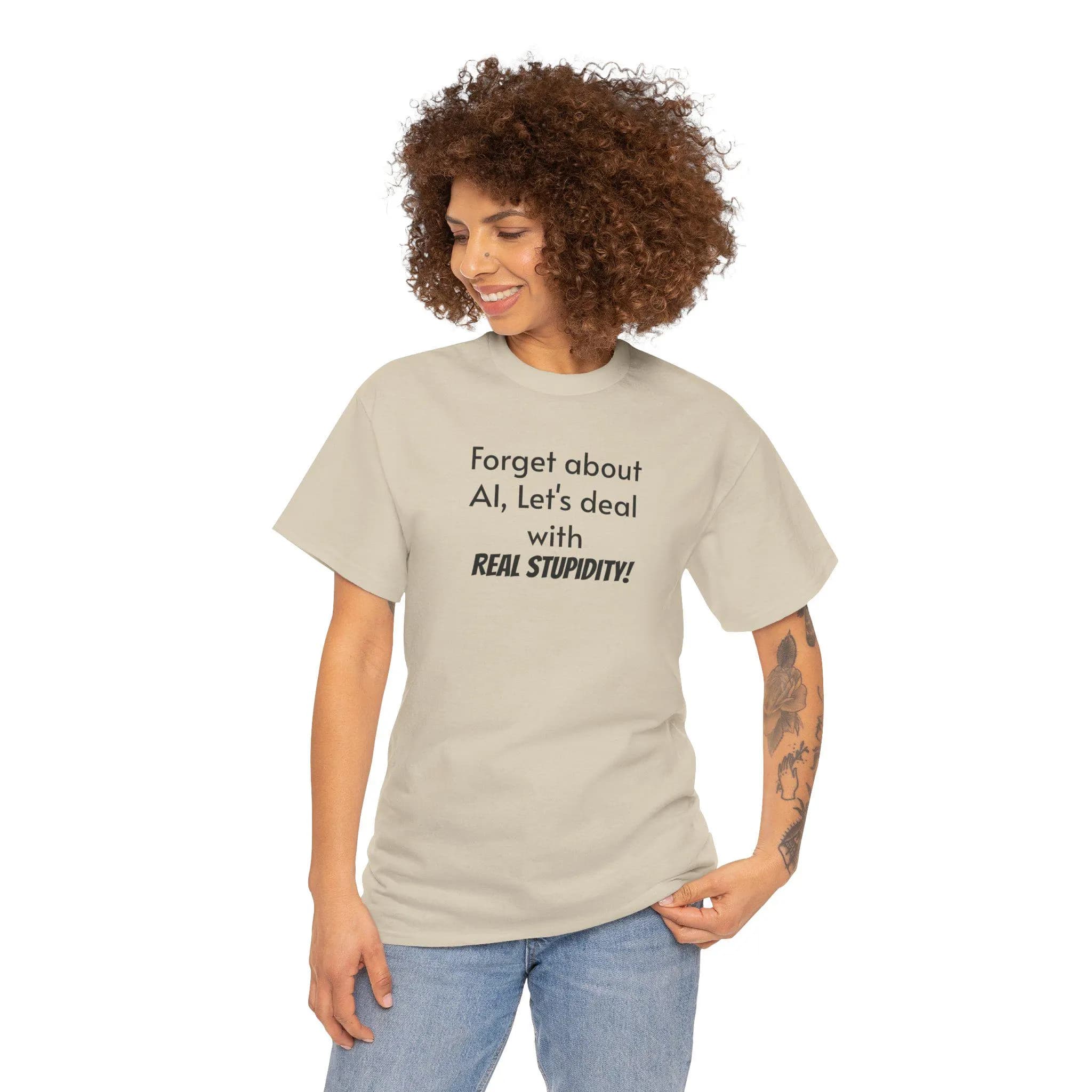 Humorous Unisex Heavy Cotton Tee: Casual Comfort, Sarcastic Gift - image 3