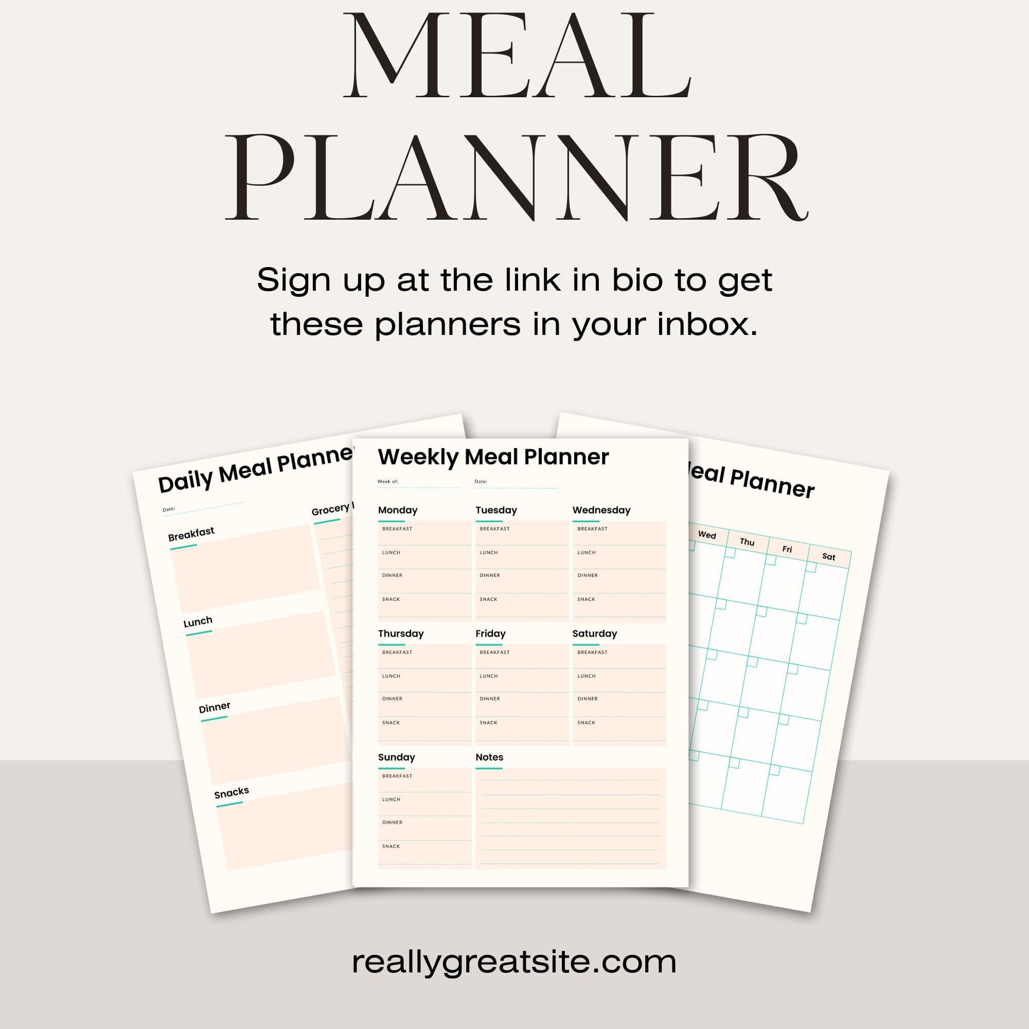 Weekly Meal planner and shopping list printable Meal prep and grocery list digital weekly meal plan notepad Meal plan a4 pdf goodnotes ipad - image 2