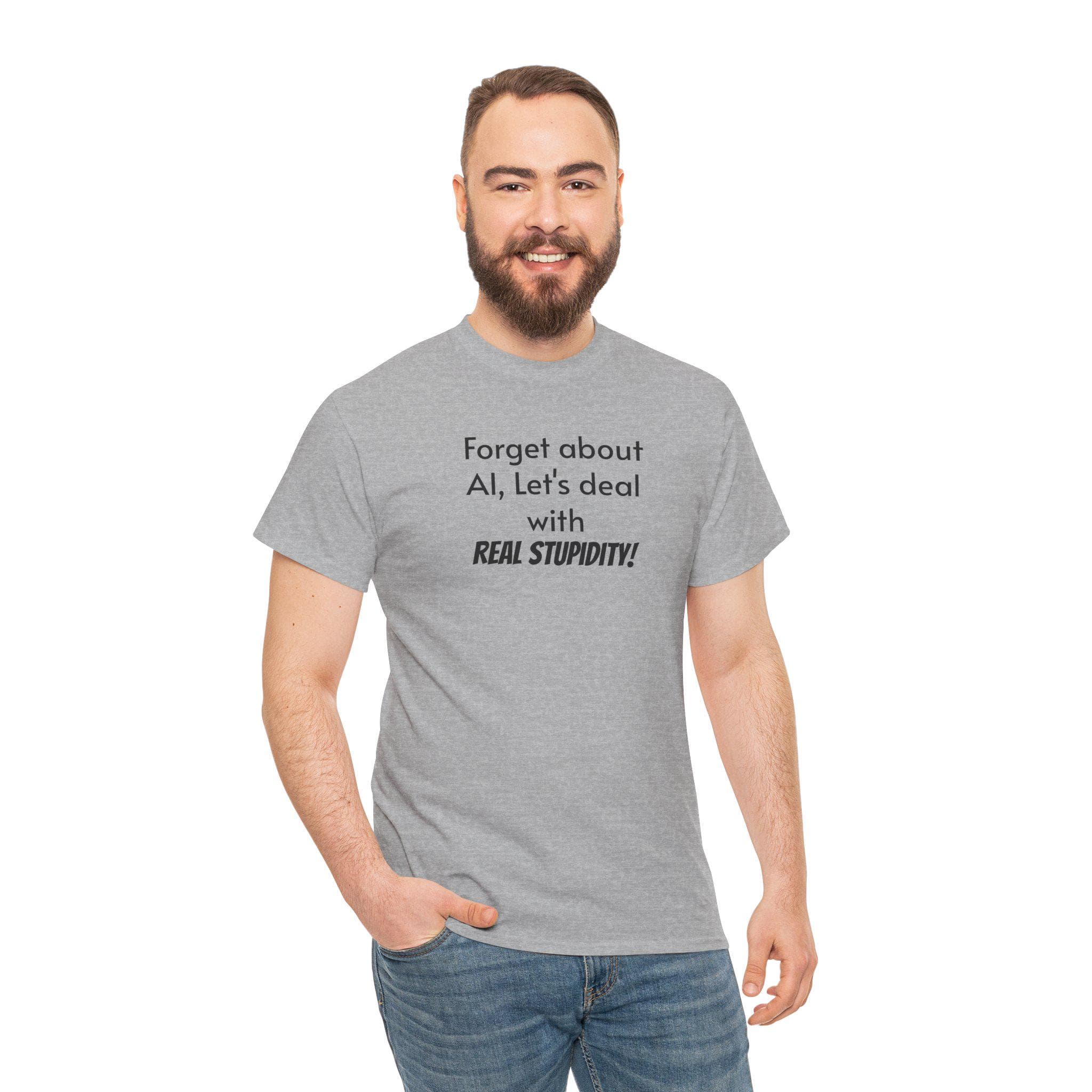 Humorous Unisex Heavy Cotton Tee: Casual Comfort, Sarcastic Gift - image 5