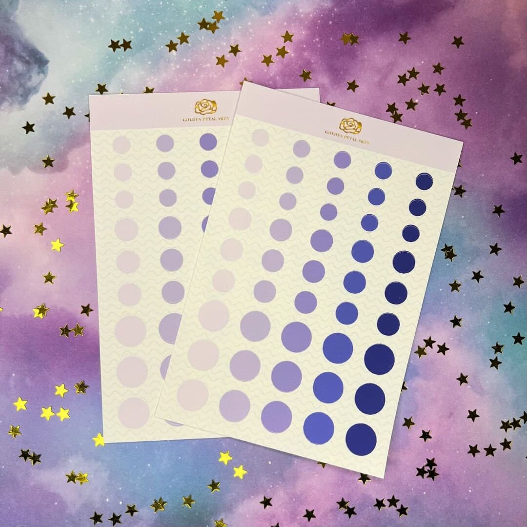 MIXED Gradient Circles Sticker Sheet (1 pc) (MORE COLORS) - image 4