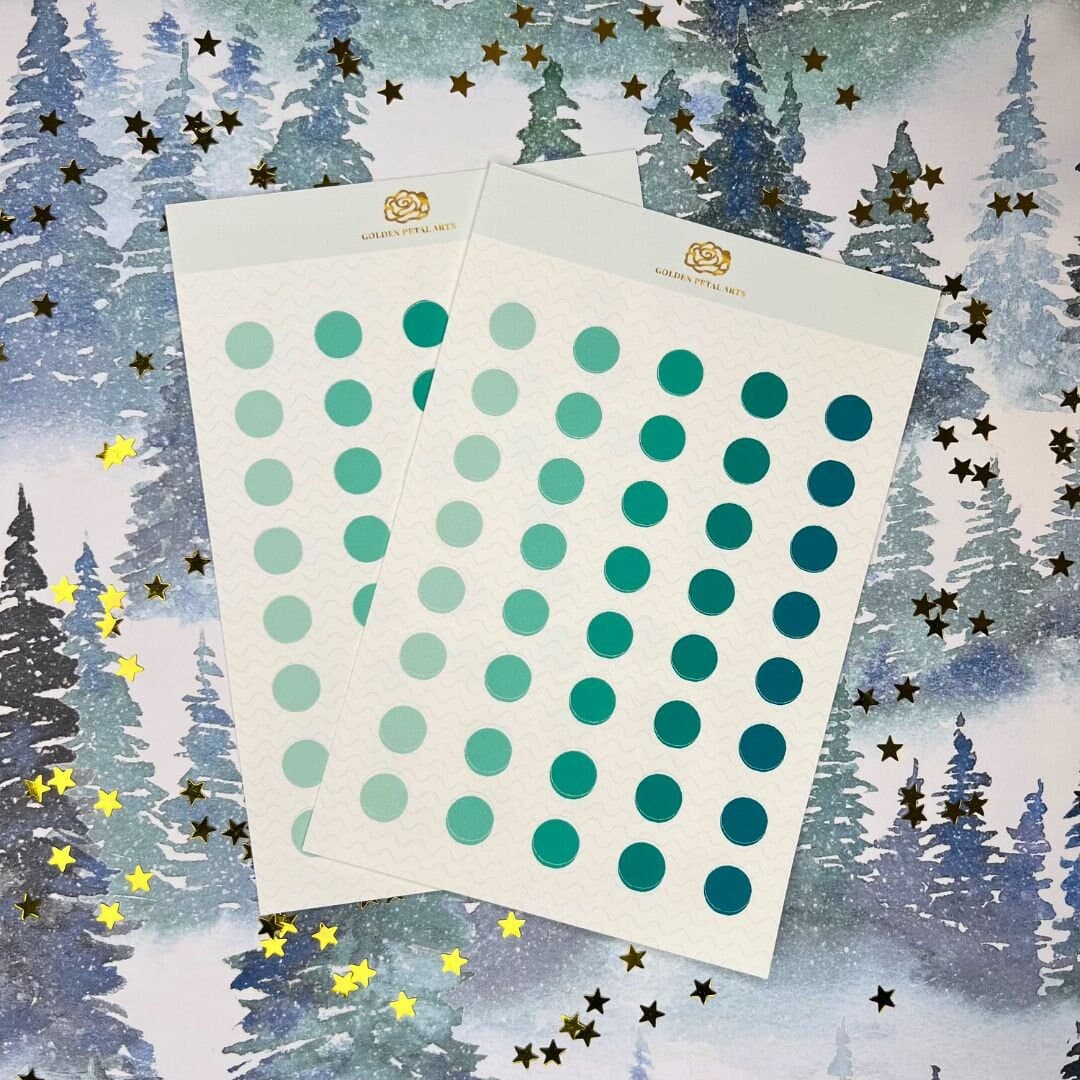 MEDIUM Gradient Circles Sticker Sheet (1 pc) (MORE COLORS) - image 3