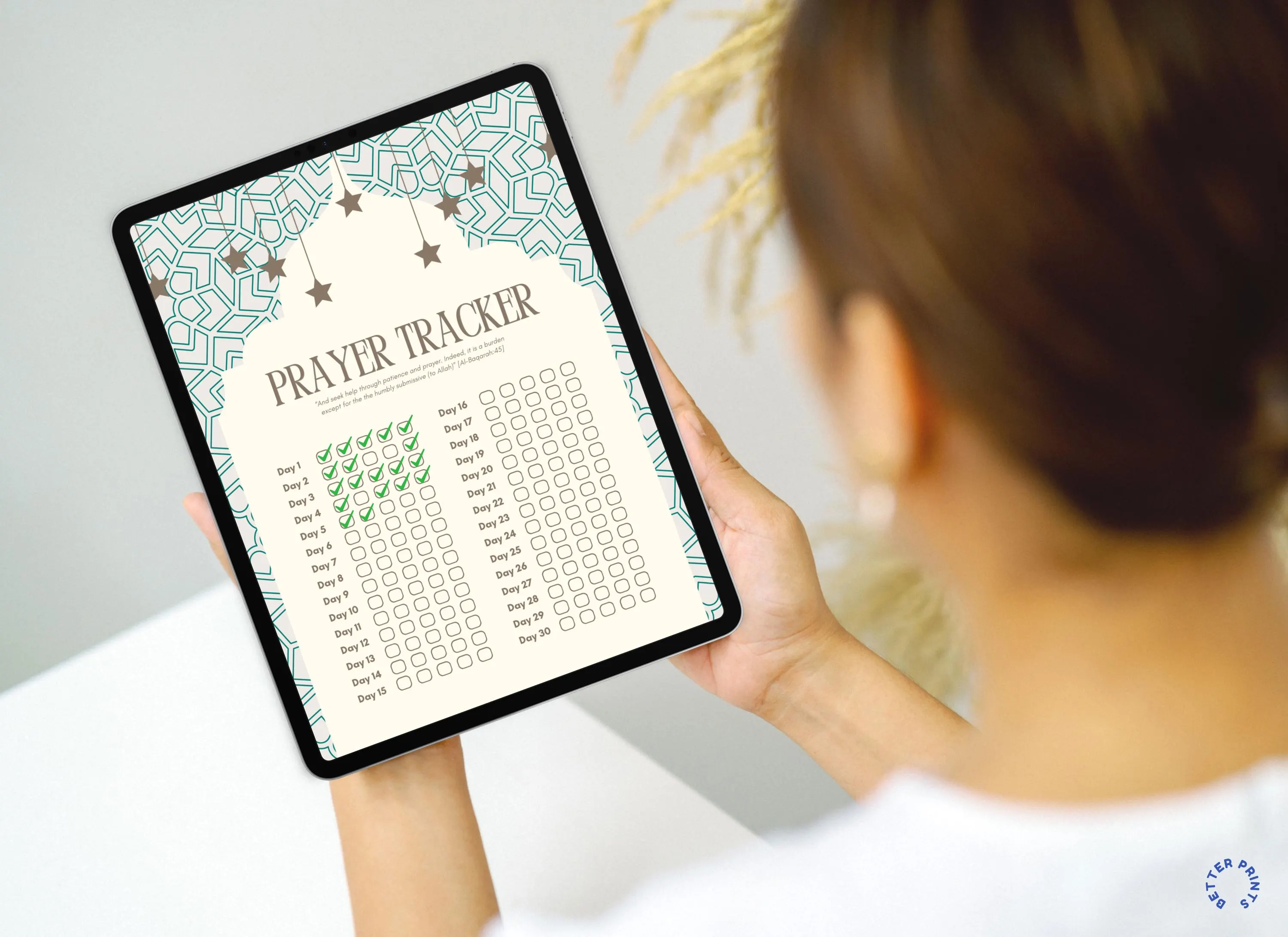 Prayer Tracker for Muslims, Islamic Habit Checklist and Journaling: Digital Download - image 4