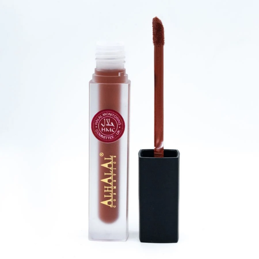 Halal Matte Liquid Lipstick – Long Lasting, Vegan, Cruelty-Free Smooth Finish (AL-67 HAMNA) - image 4