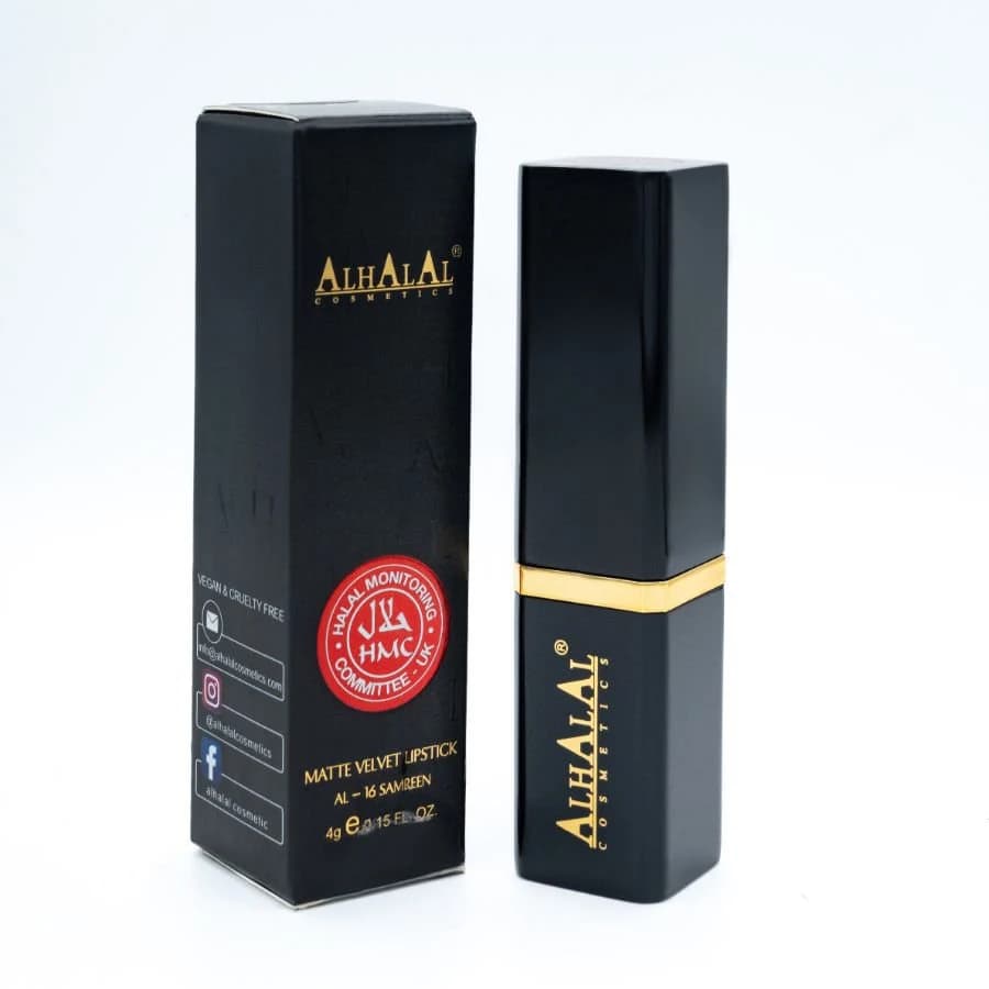 Halal Matte Velvet Lipstick – Long-Lasting, Vegan & Cruelty-Free (SAMREEN) - image 5