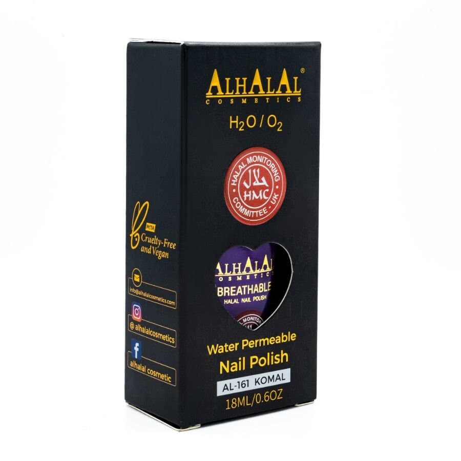 Halal Breathable Nail Polish – Wudu Friendly, Vegan, Water Permeable & Long Lasting Shine (AL-161 KOMAL) - image 5