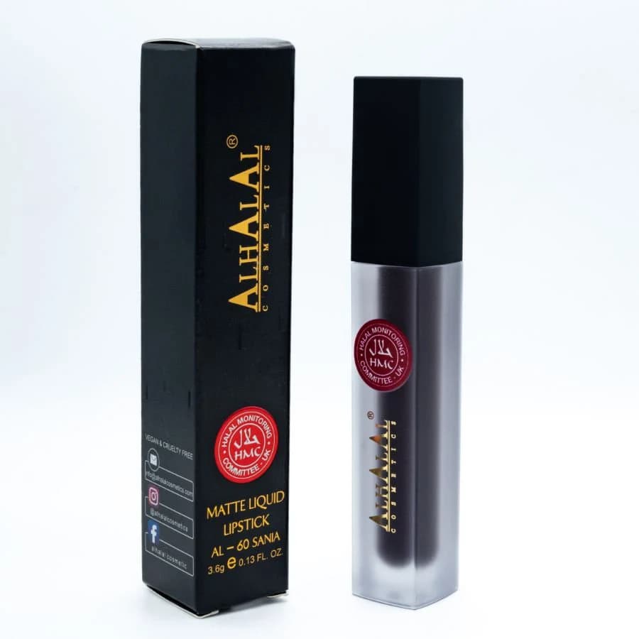 Halal Matte Liquid Lipstick โ Long Lasting, Vegan, Cruelty-Free Smooth Finish (AL-60 SANA) - image 3