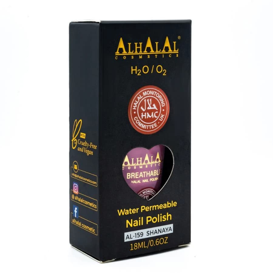 Halal Breathable Nail Polish – Wudu Friendly, Vegan, Water Permeable & Long Lasting Shine (AL-159 SHANAYA) - image 4