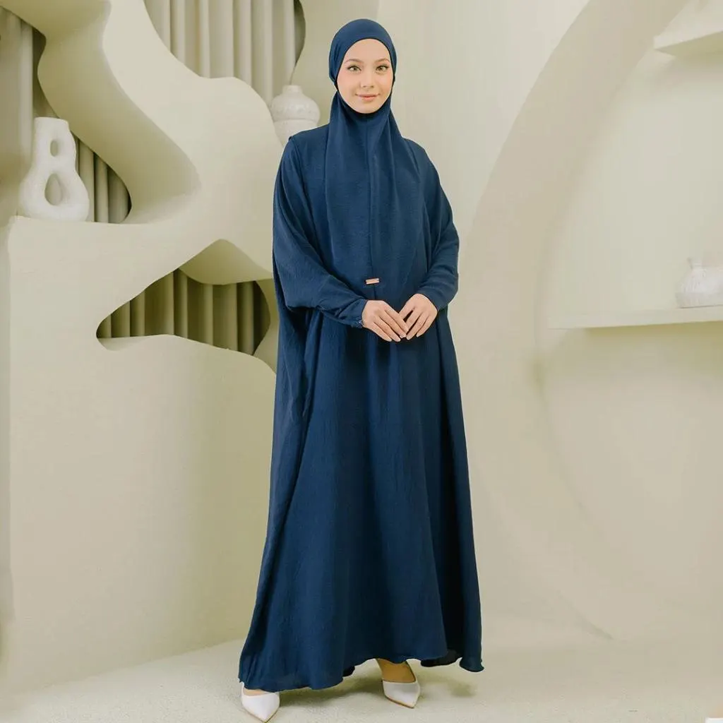 Crinkle Abaya Set | Premium Batwing Dress, Wudu & Busui Friendly - image 2