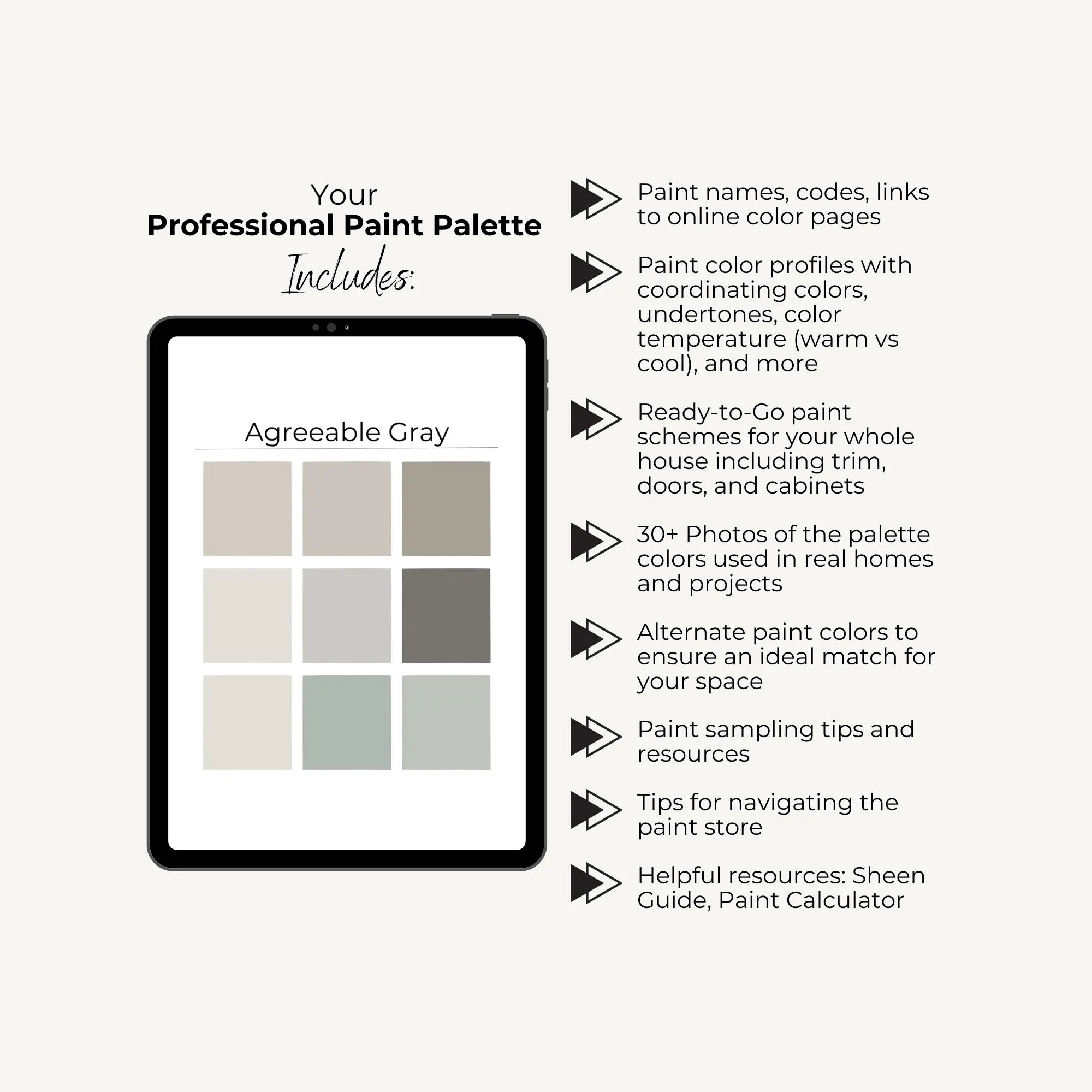 sherwin williams agreeable gray coordinating colors
