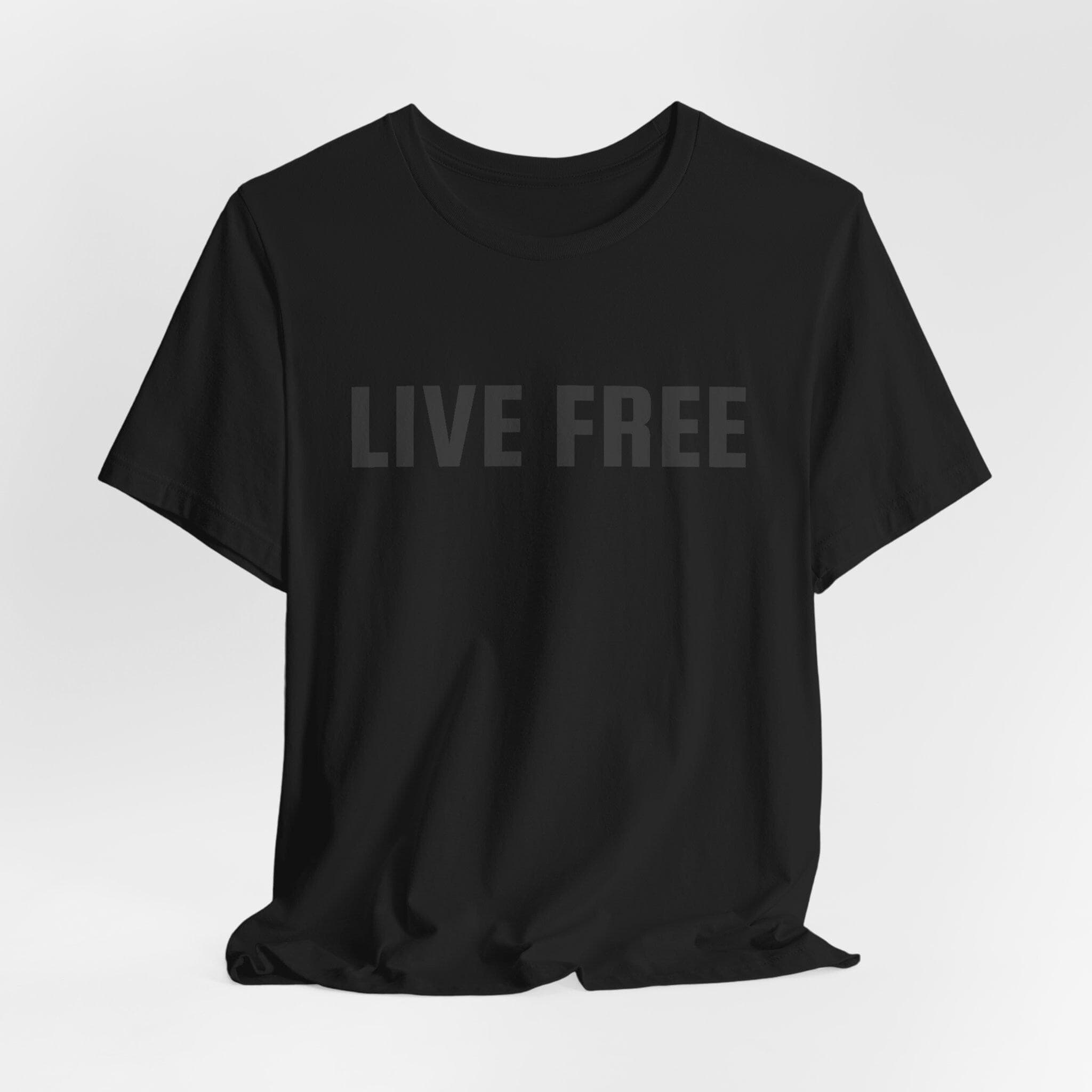 Live Free Unisex Tee: Lightweight Airlume Cotton, Casual Style