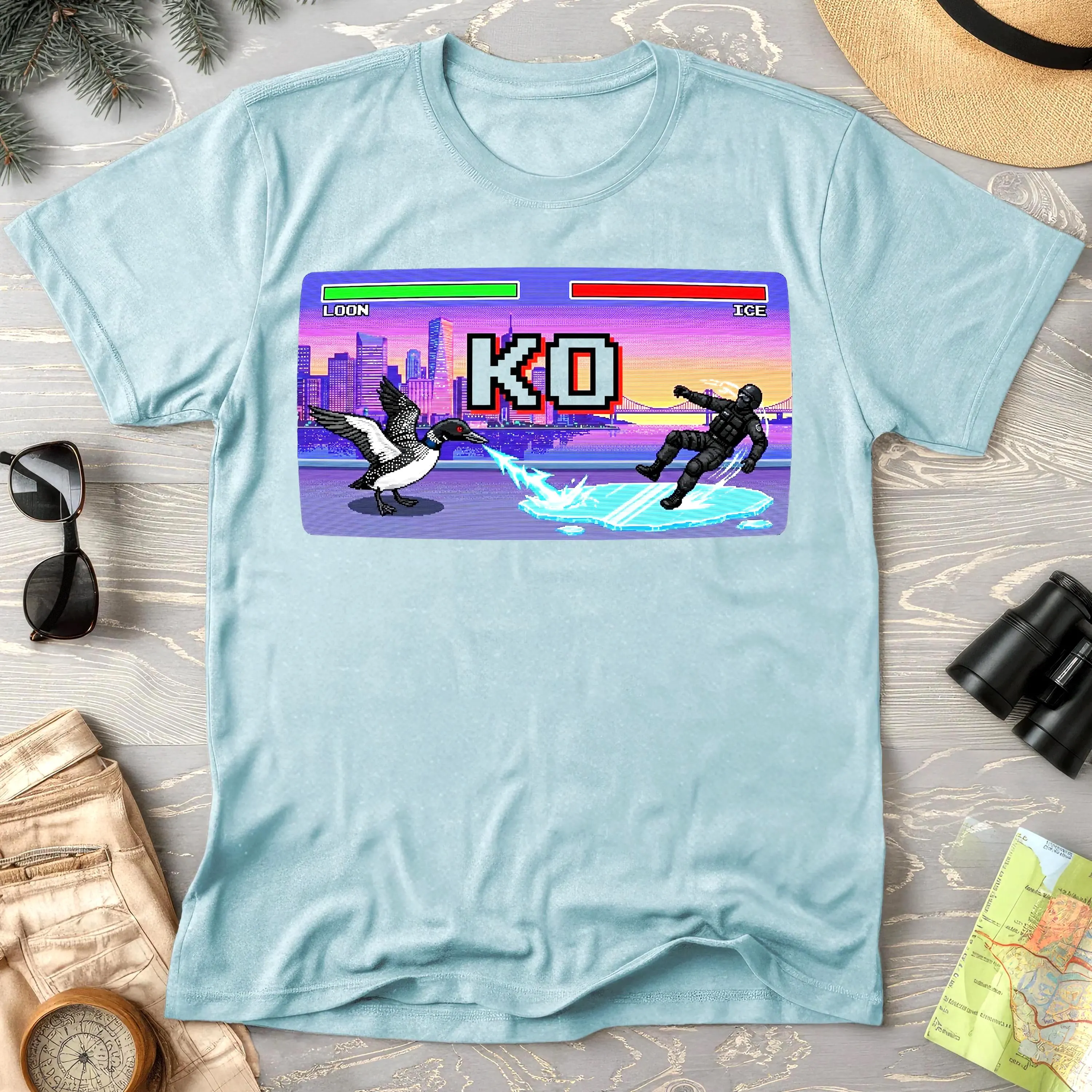 Common Loon vs ICE Minnesota Anti-ICE Shirt
