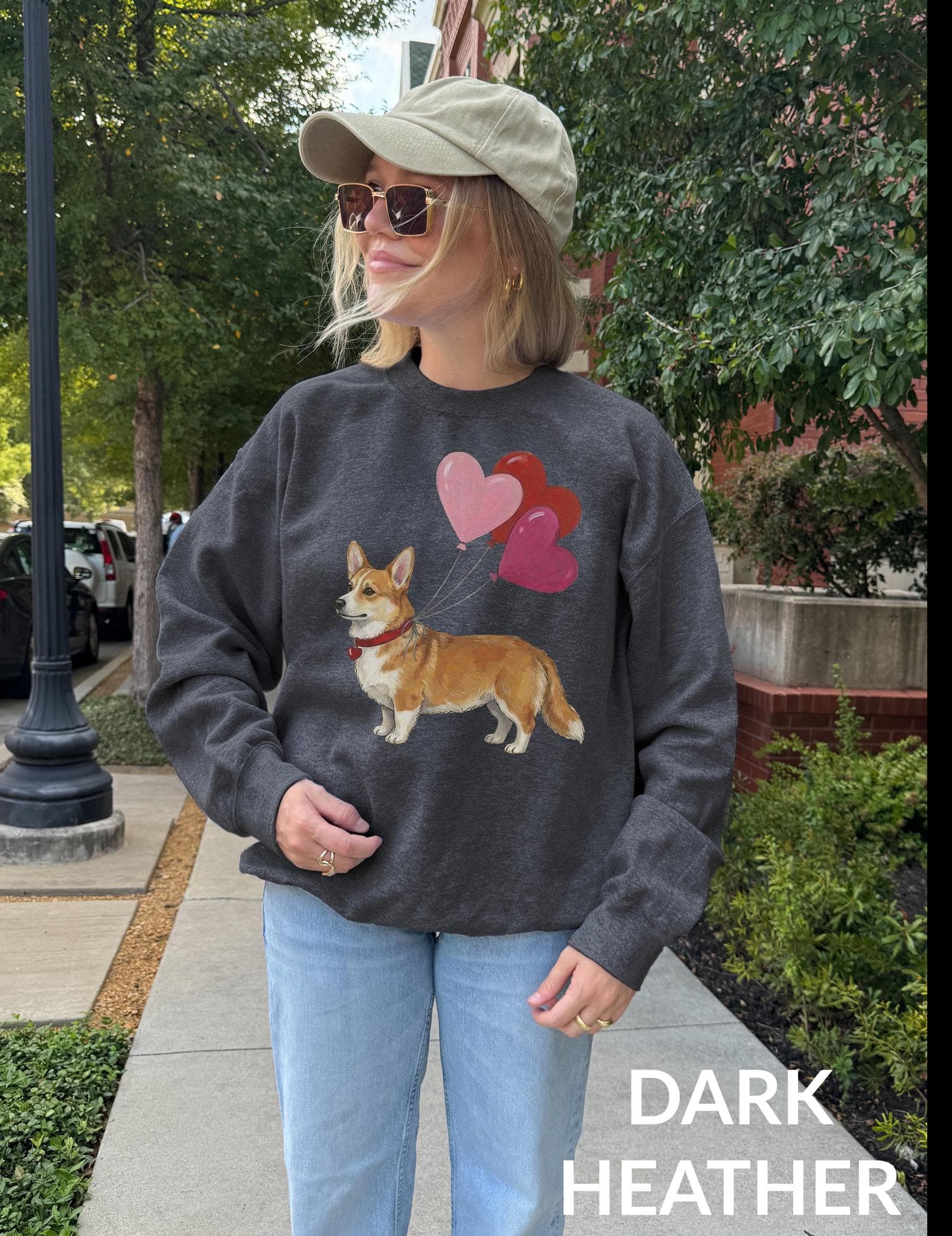 Custom Dog Valentines Tshirt, Corgi Lover Sweatshirt, Valentine Corgi shirt, Comfort Colors T-Shirt, Dog Mom gift - image 3