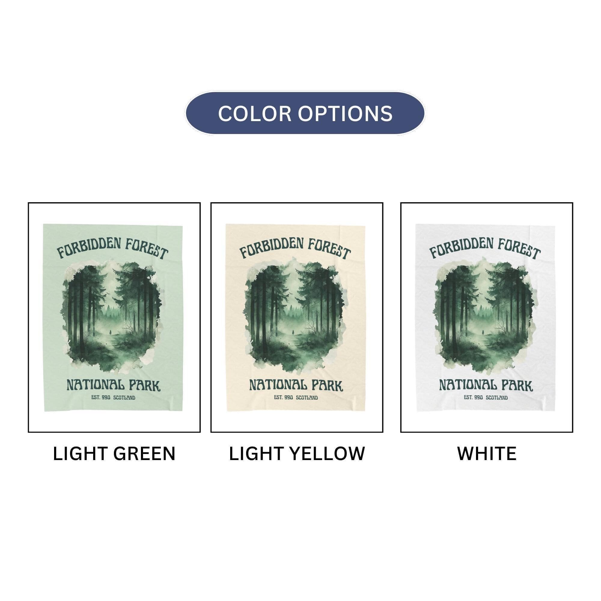 Forbidden Forest Velveteen Blanket: National Park Bookish Throw - image 4