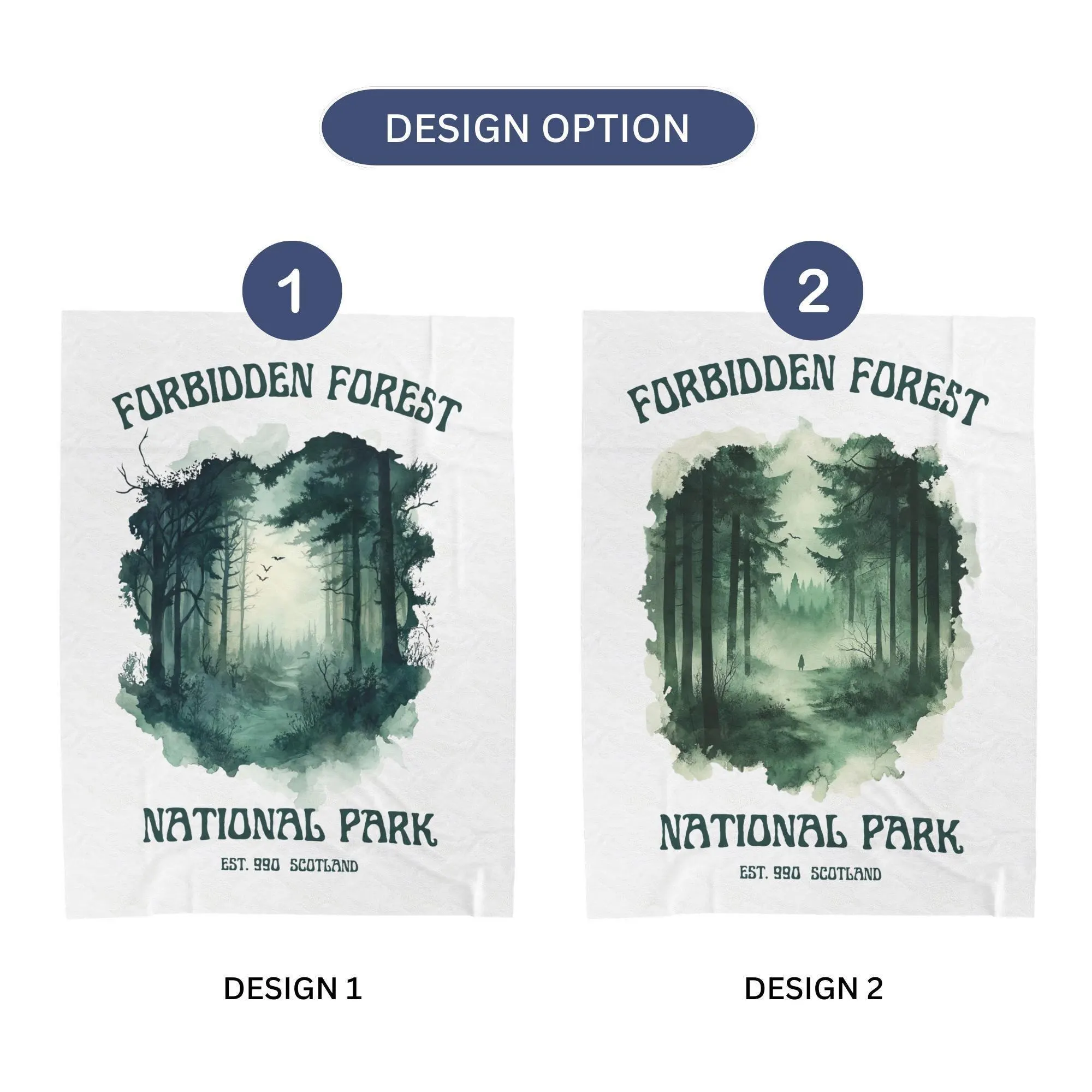 Forbidden Forest Velveteen Blanket: National Park Bookish Throw - image 5