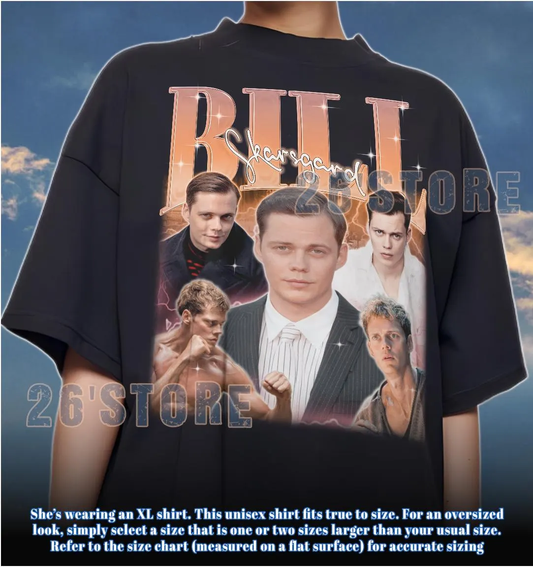 BILL SKARSGARD Shirt, Bill Skarsgard Comfort Colors Shirt, Bill Skarsgard Sweatshirt