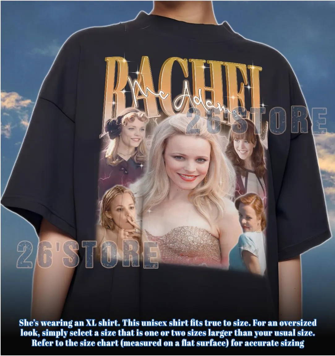 RACHEL MCADAMS Shirt, Rachel Mcadams Comfort Colors Shirt, Rachel Mcadams Sweatshirt