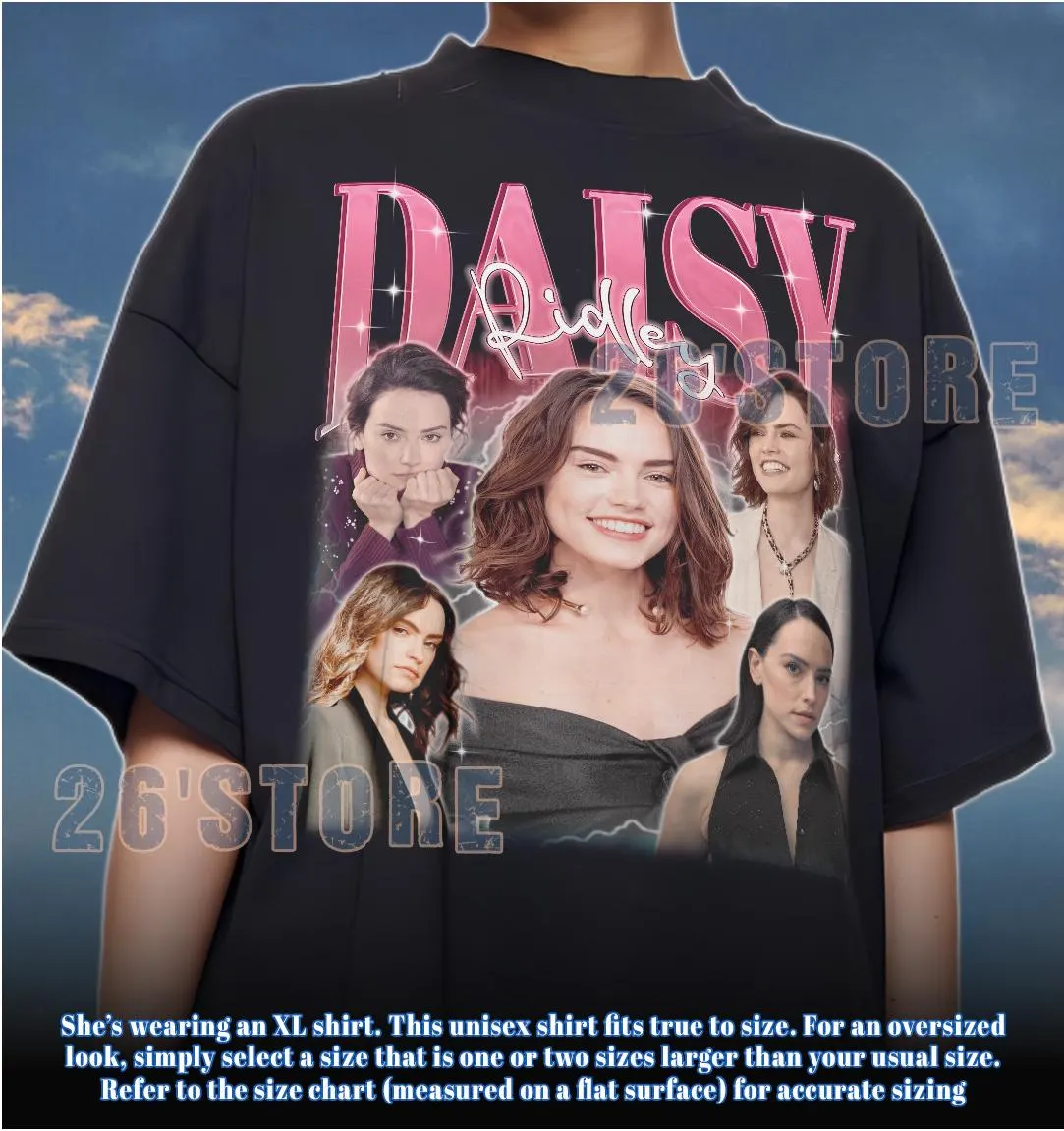 DAISY RIDLEY Shirt, Daisy Ridley Comfort Colors Shirt, Daisy Ridley Sweatshirt