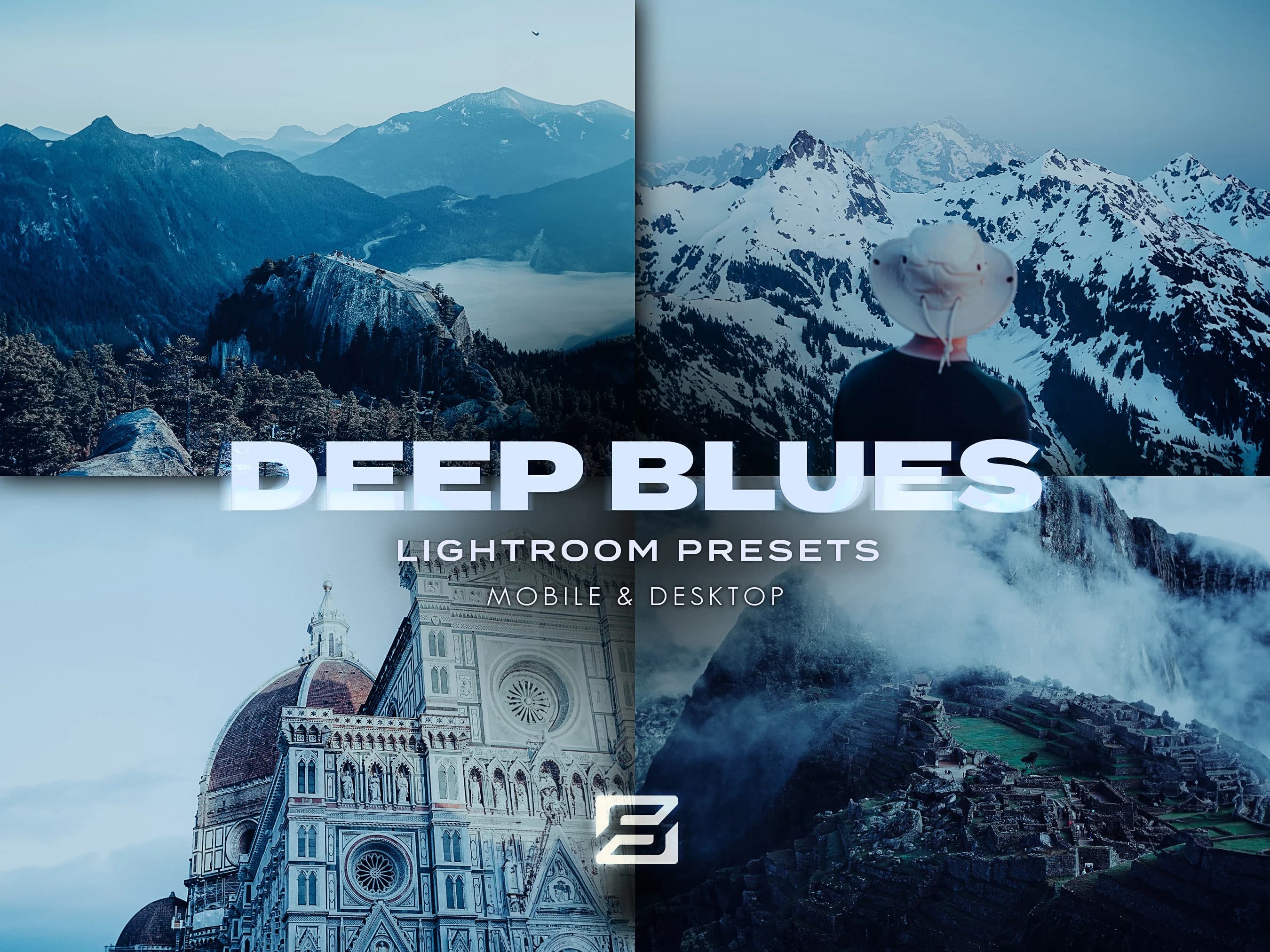DEEP BLUES Presets, Aesthetic Film Presets, Landscape Presets, Moody Presets, Photo editing, Instagram Presets, Lightroom Mobile and Desktop