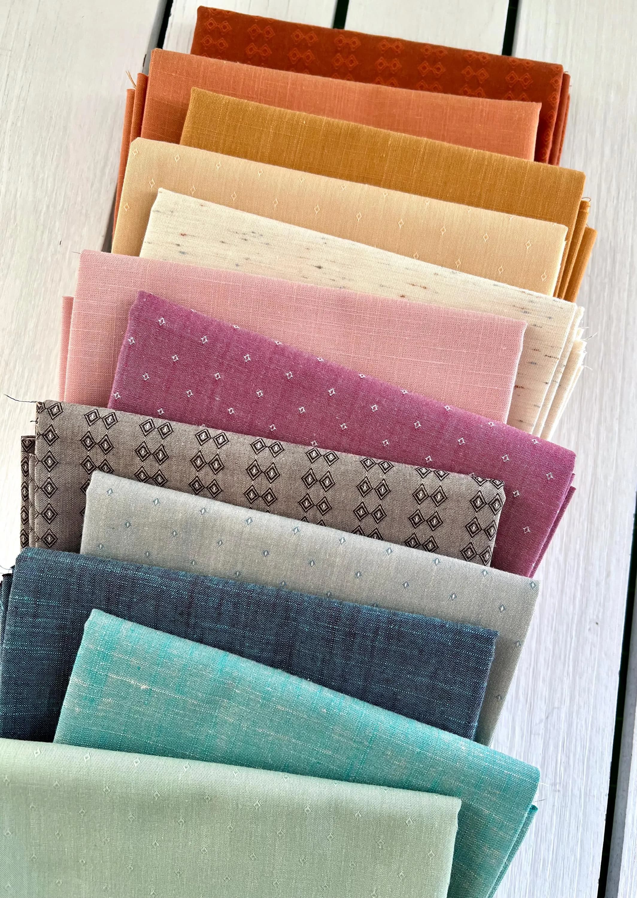 Speckled in CLOUD - Wildflower Wovens by Suzy Quilts | Art Gallery Fabrics - yarn-dyed woven cotton fabric, OEKO-TEX certified, cream/ivory - image 5