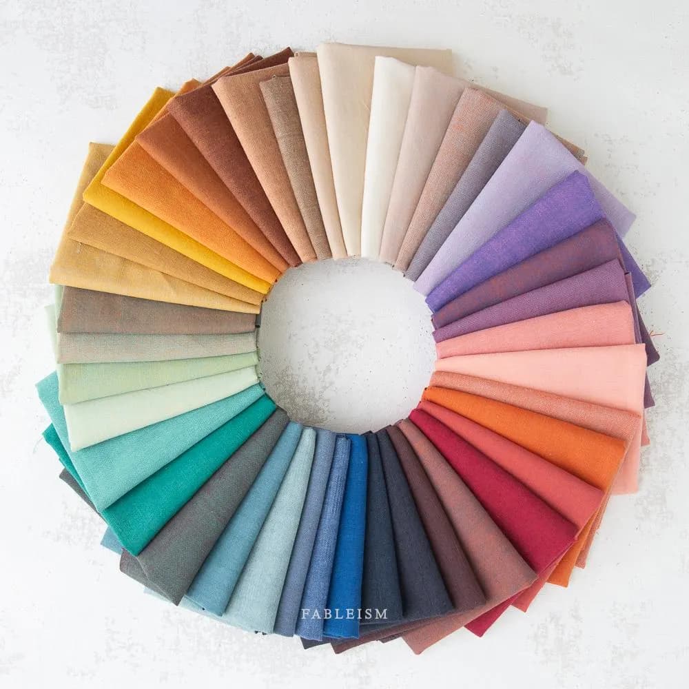 Watercolor Wovens in CAMBRIA | Fableism Supply Co - 100% Cotton Yarn-Dyed Wovens, Shot Cotton, Fabric By the Yard - image 5