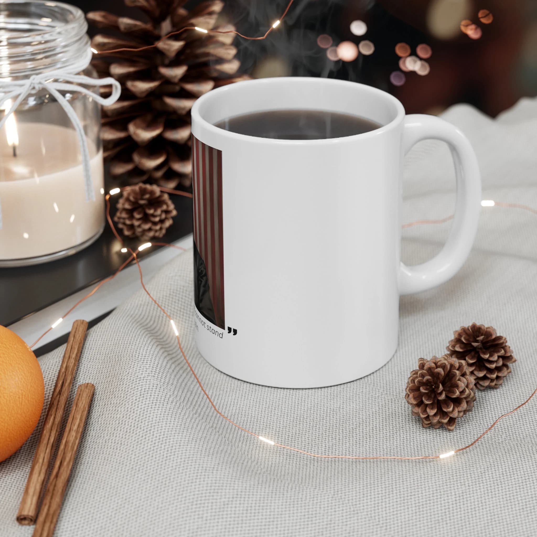 President Quotes | Abraham Lincoln | A house divided by itself cannot stand | Ceramic mug 11oz - image 3