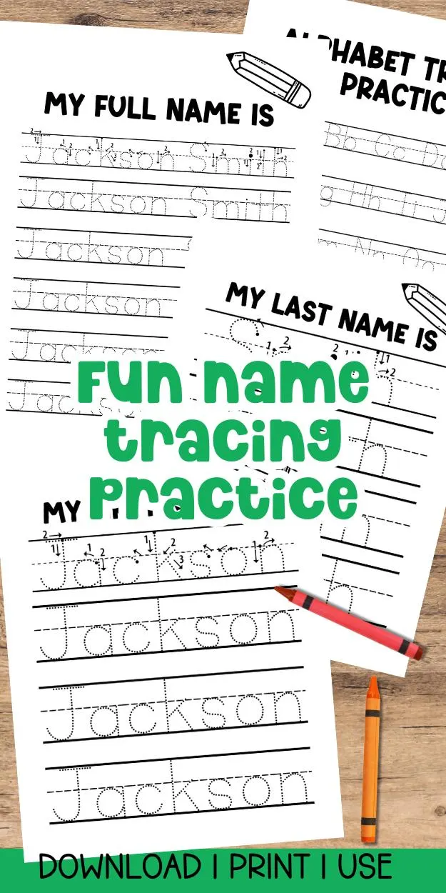 Personalized Name Tracing Printable | All About Me Preschool Workbook | Kindergarten Handwriting Practice | Busy Book Coloring Page Activity - image 2