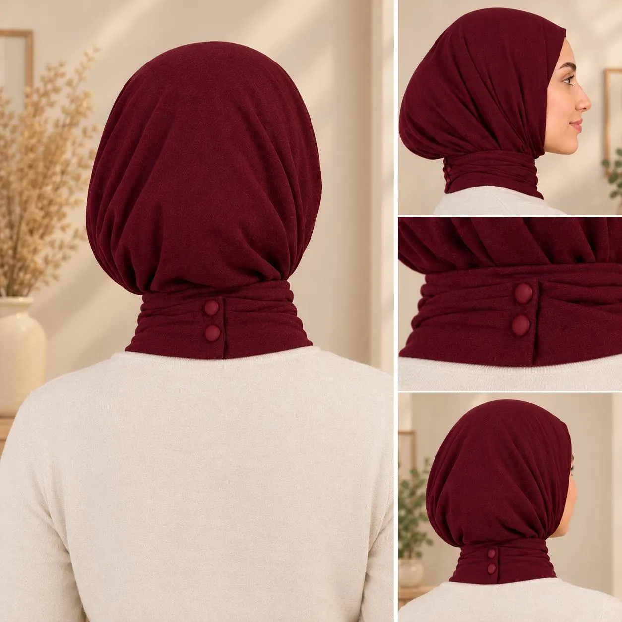 Instant Hijab Sewing Pattern, One Size Modest Headscarf, Easy DIY Khimar (PDF) - image 3