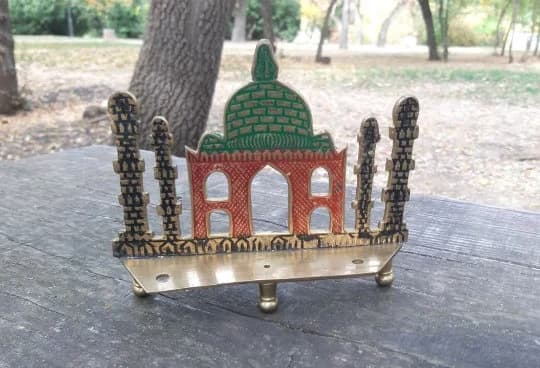 Taj Mahal Brass Figurine, Collectible Gift - image 2
