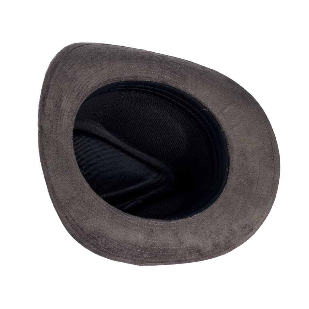 Gray Nubuck Cowboy Hat: Vintage Western Fedora - image 3